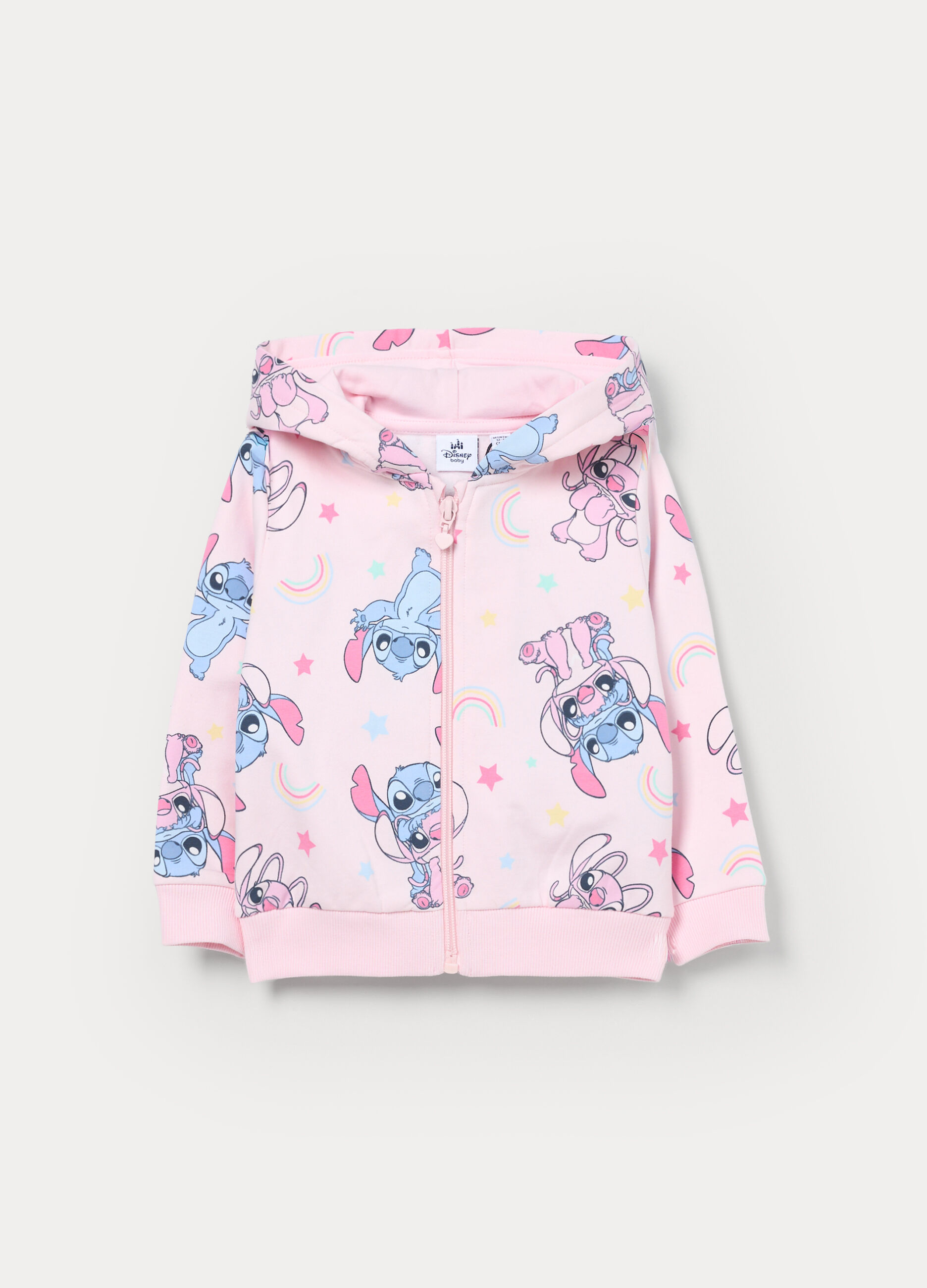 Felpa full zip con cappuccio bimba_0