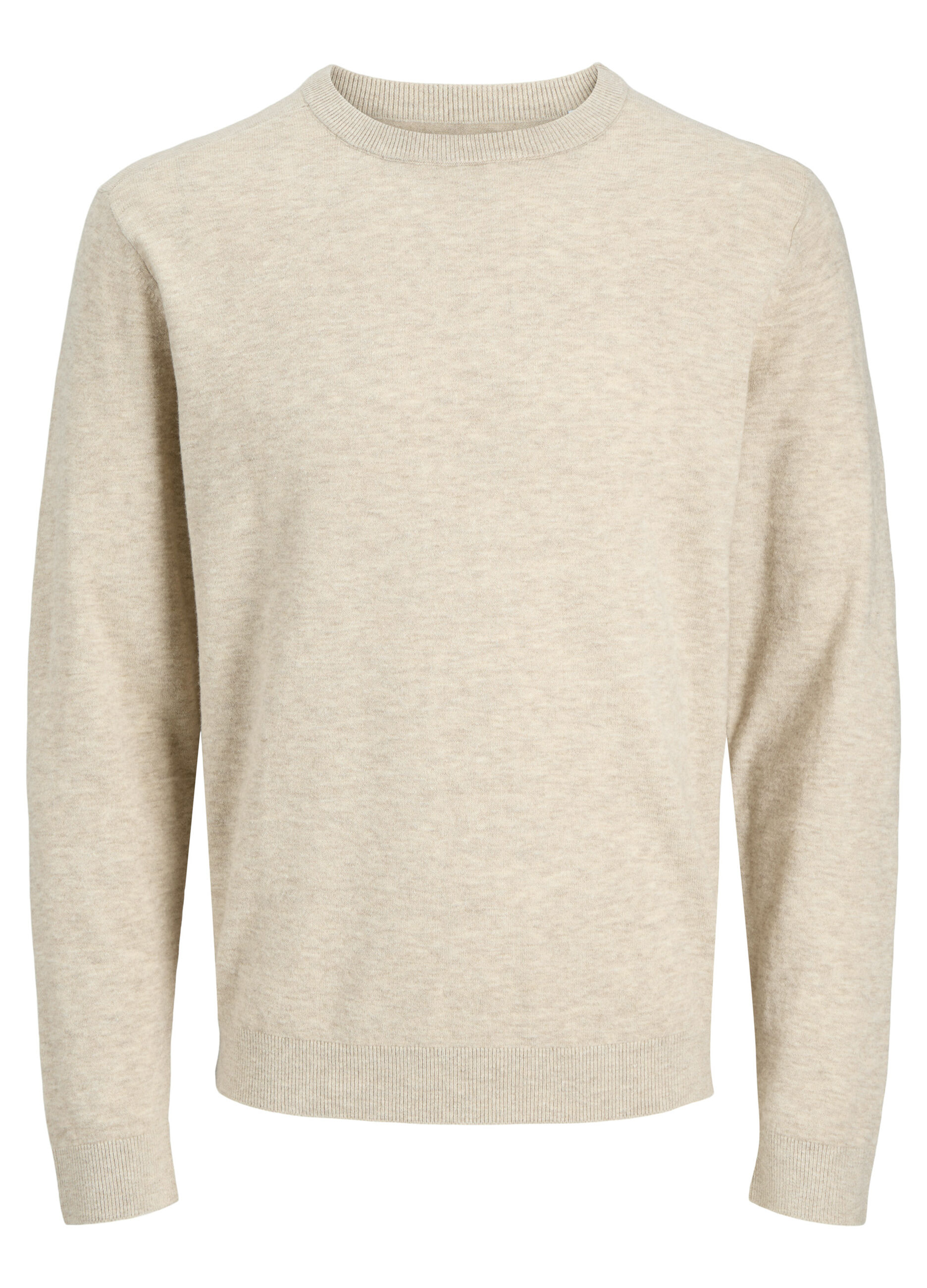 Maglione girocollo a maglia rasata uomo_6