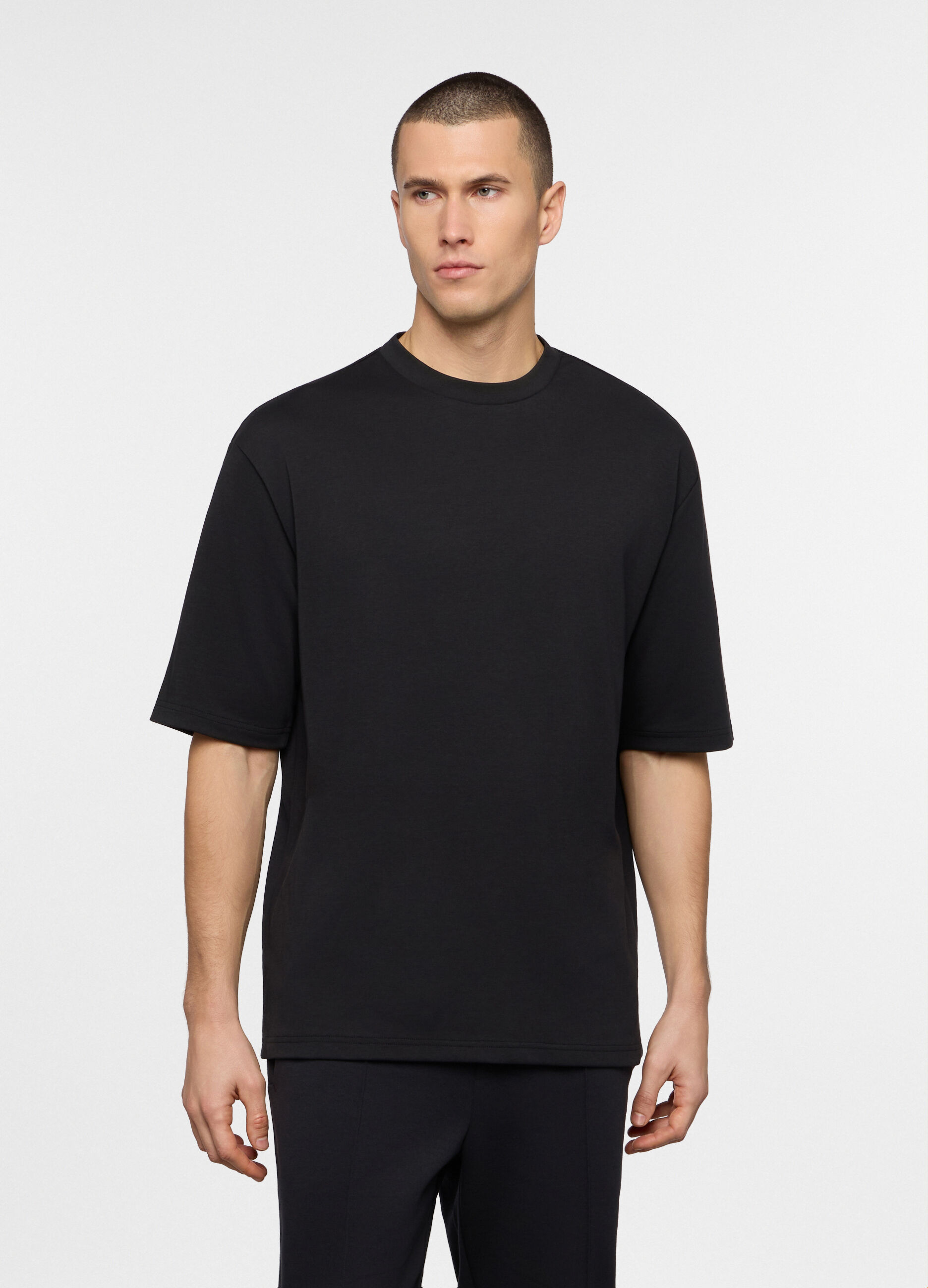 T-shirt girocollo in interlock uomo_0