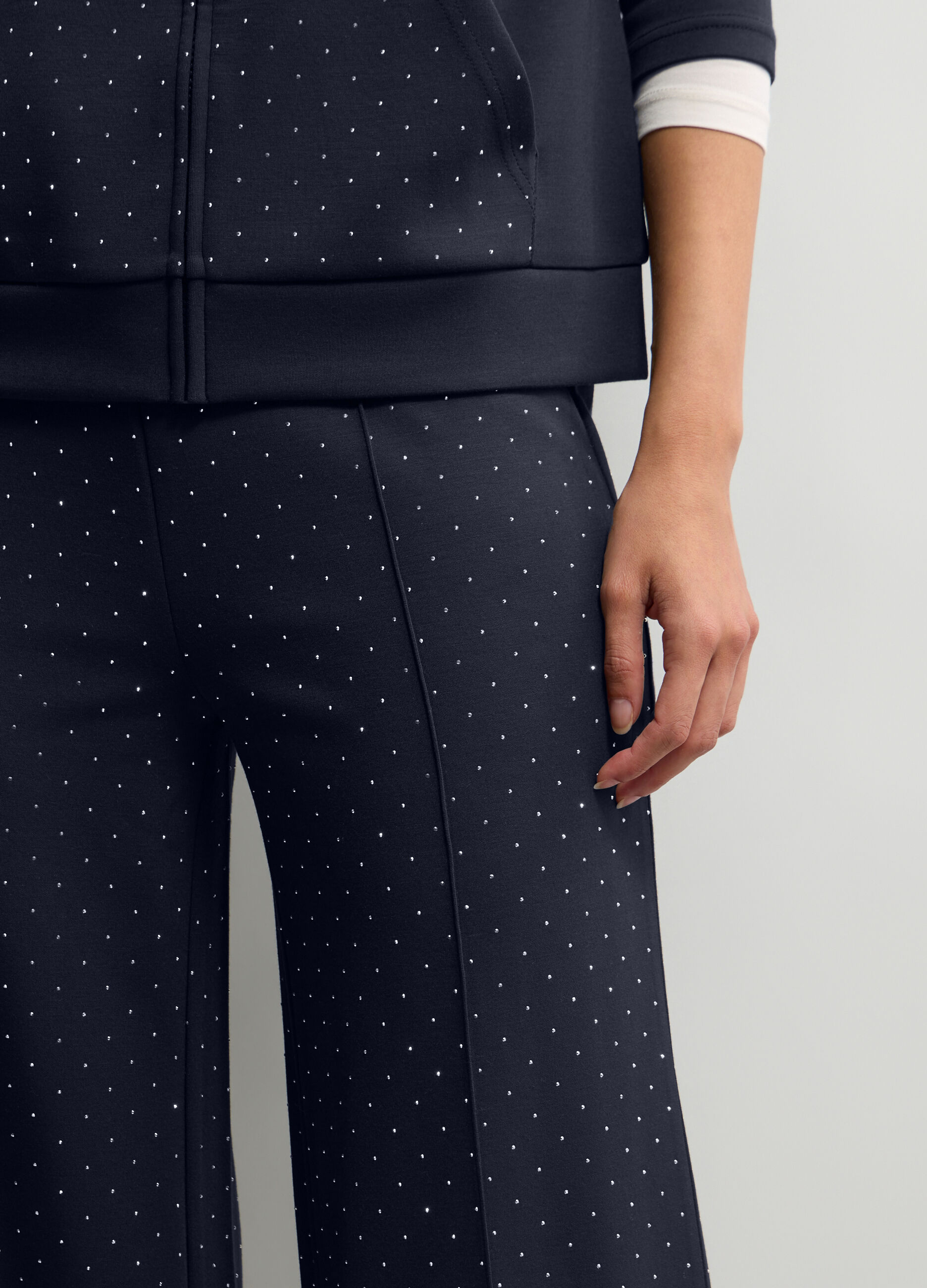 Pantaloni Wide Leg misto modal stretch donna_3
