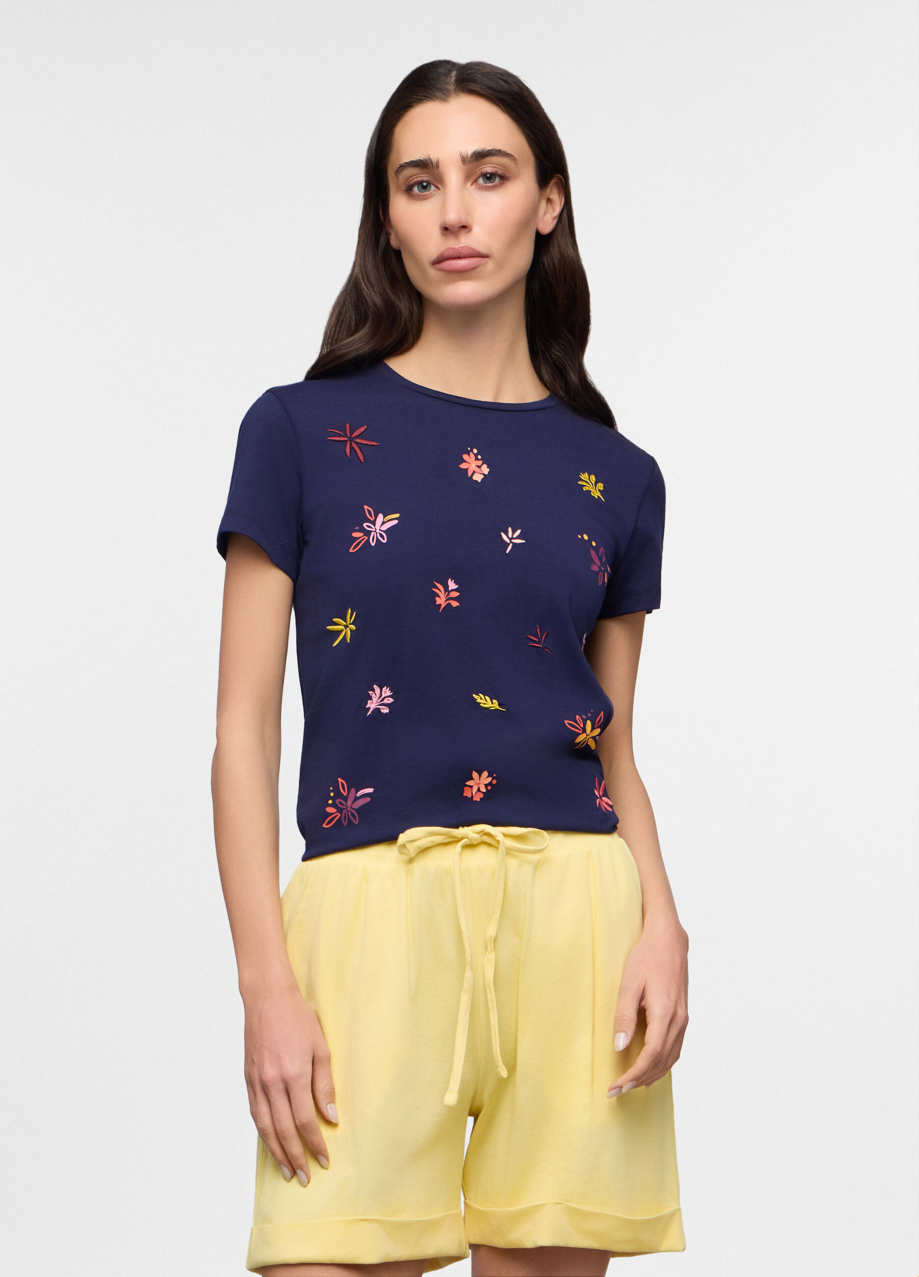 T-shirt girocollo donna_0