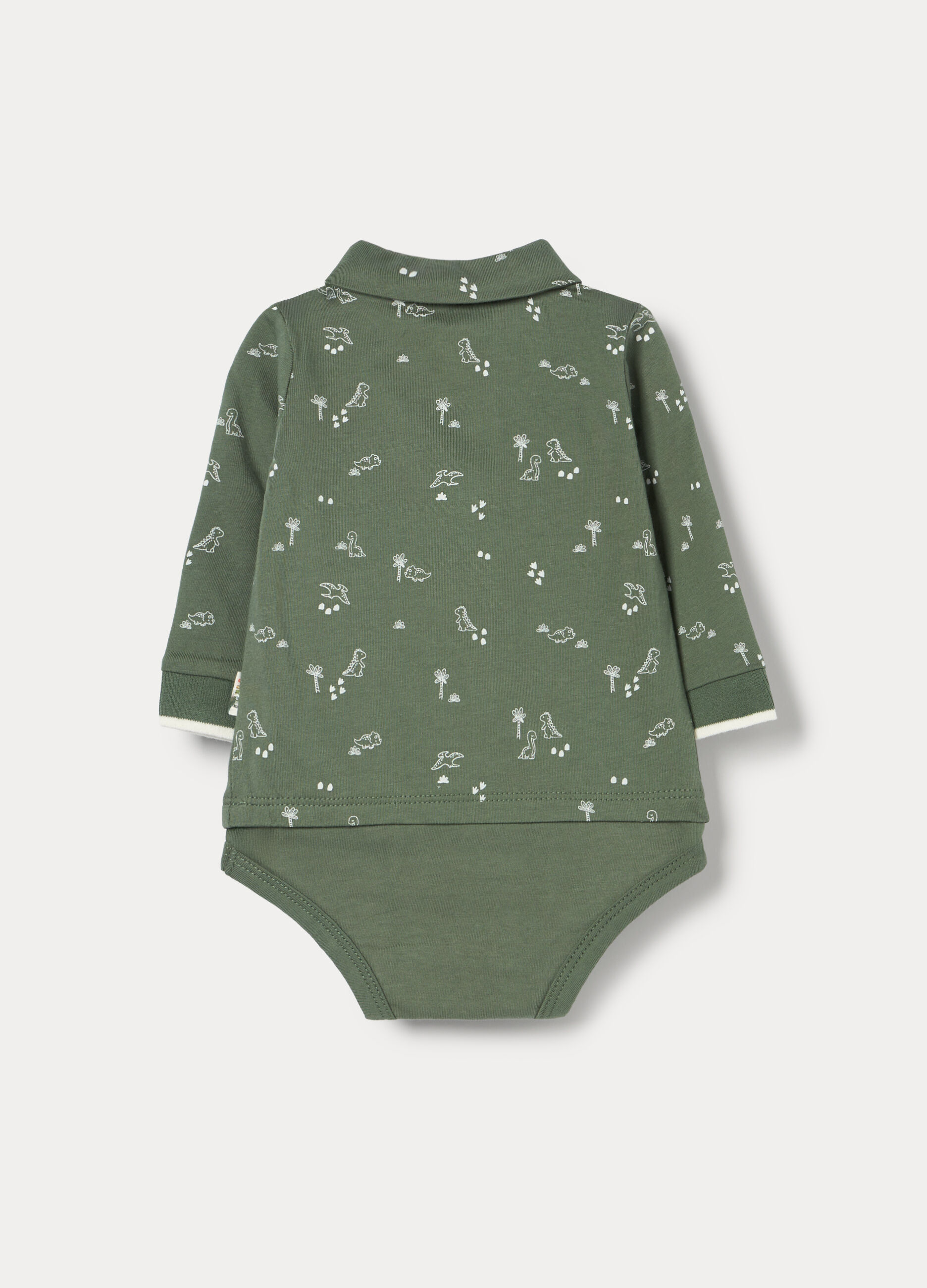 Body-polo in jersey di puro cotone neonato_1