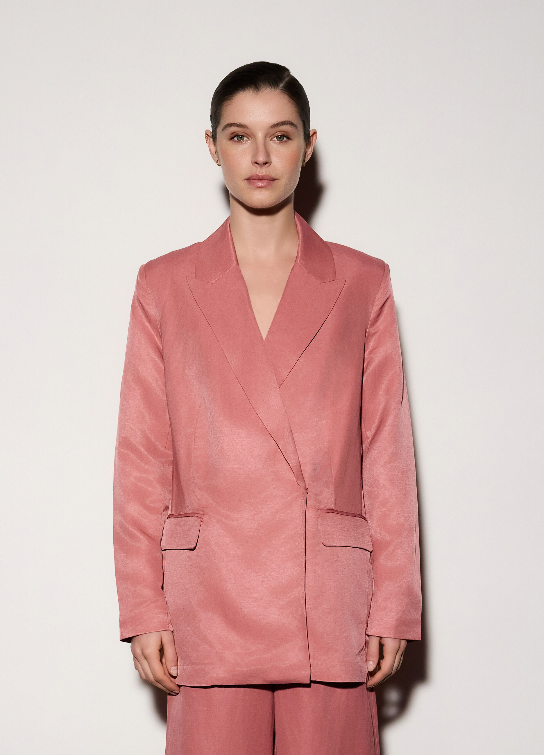 Blazer doppiopetto misto lino donna_1