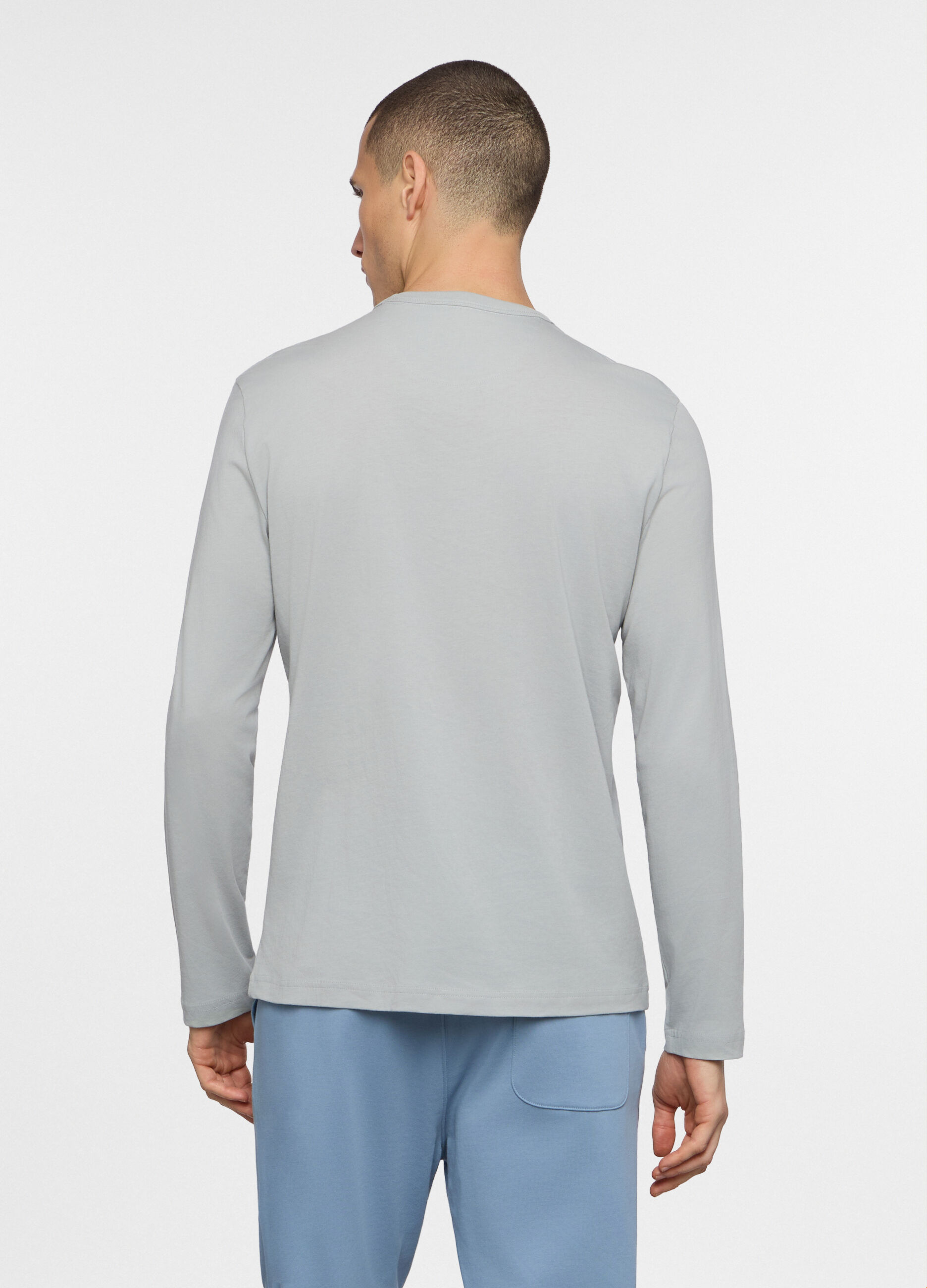 Maglia a maniche lunghe in jersey di cotone_1
