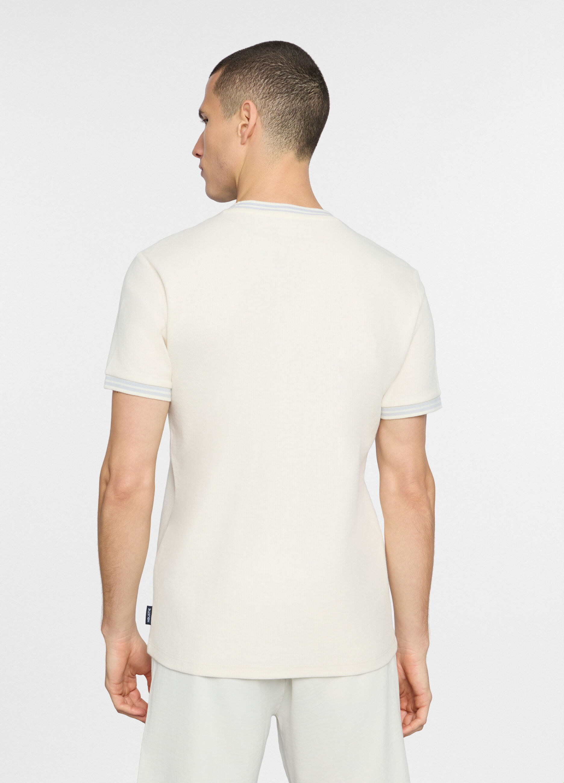 T-shirt girocollo in maglia uomo_1