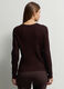 Cardigan girocollo a trecce donna_1