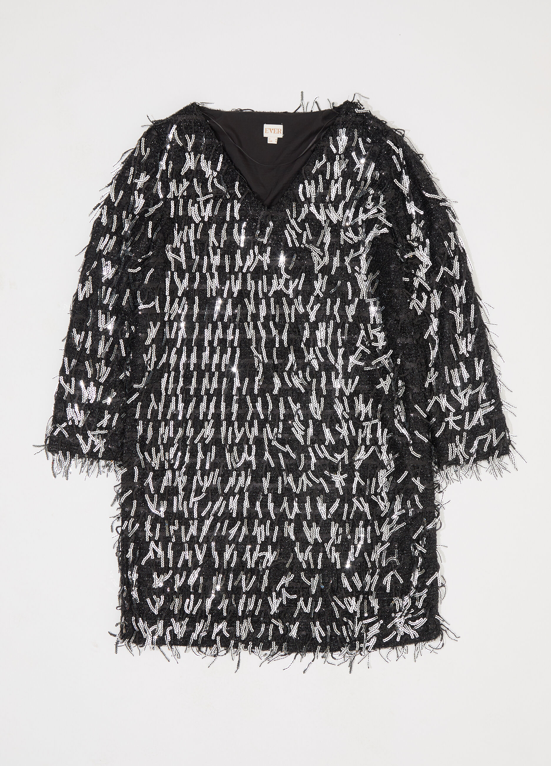 Vestito corto in paillettes donna_4