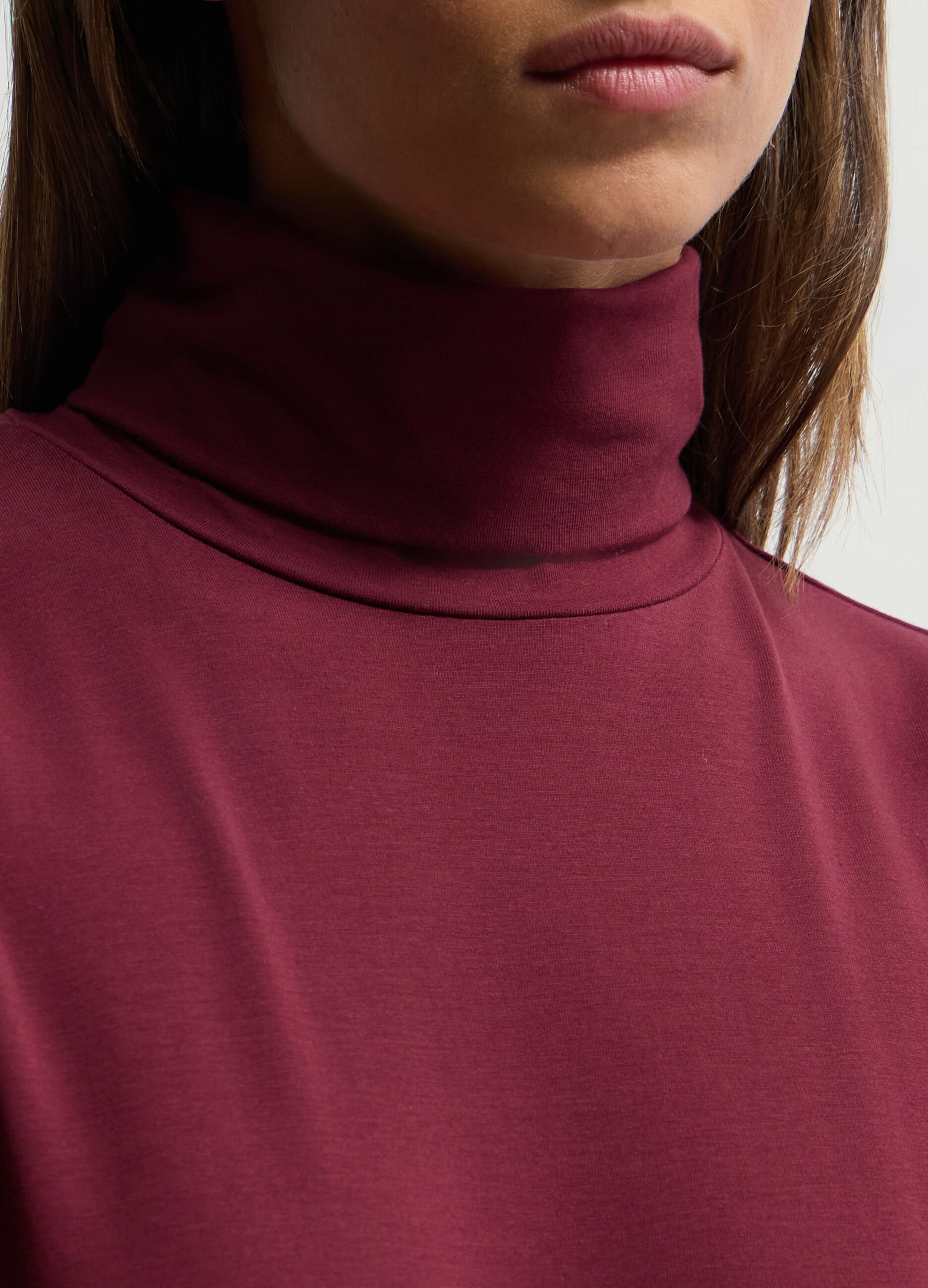 Lupetto a collo alto stretch donna_2