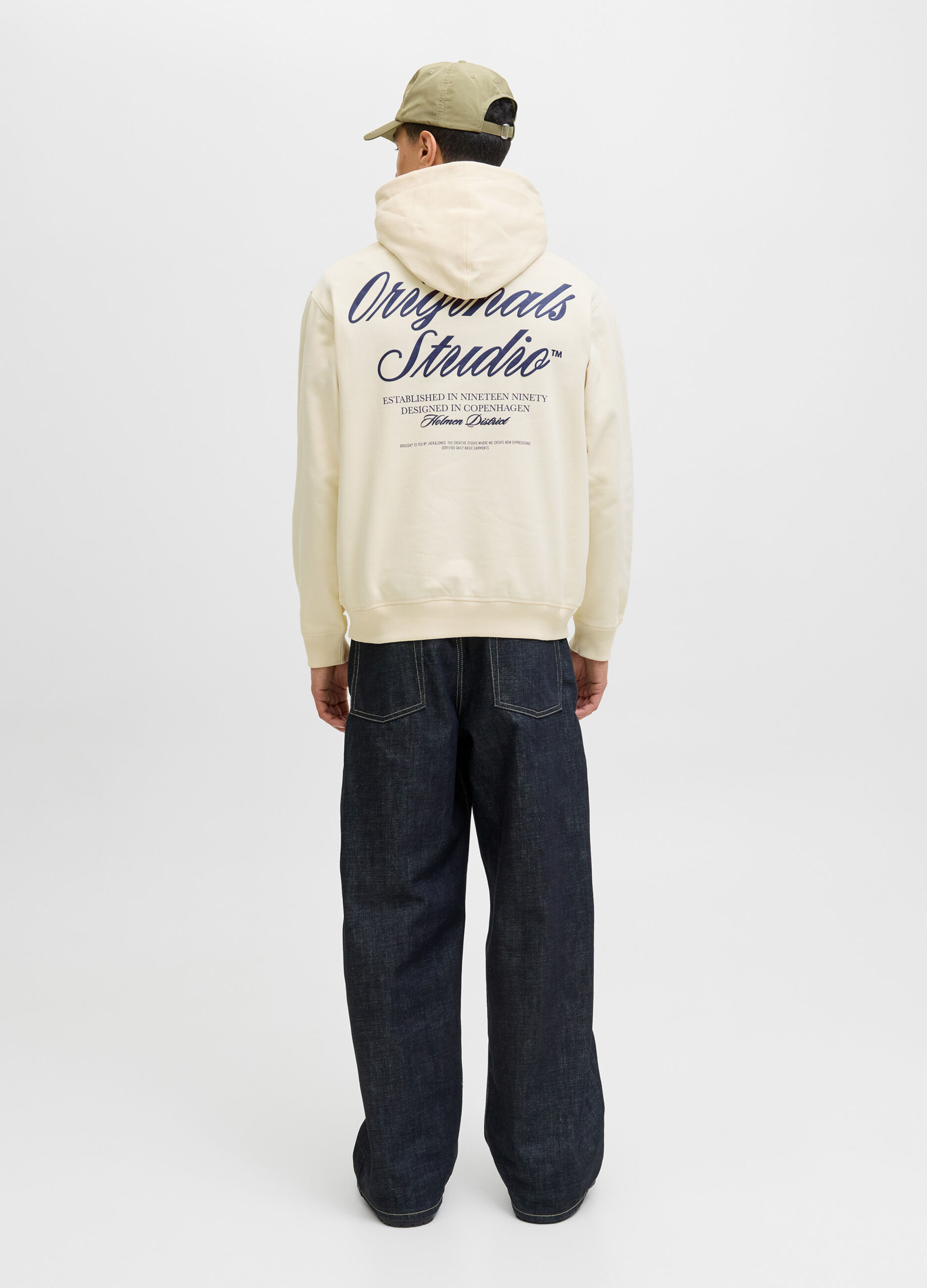 Felpa con cappuccio e logo uomo_1