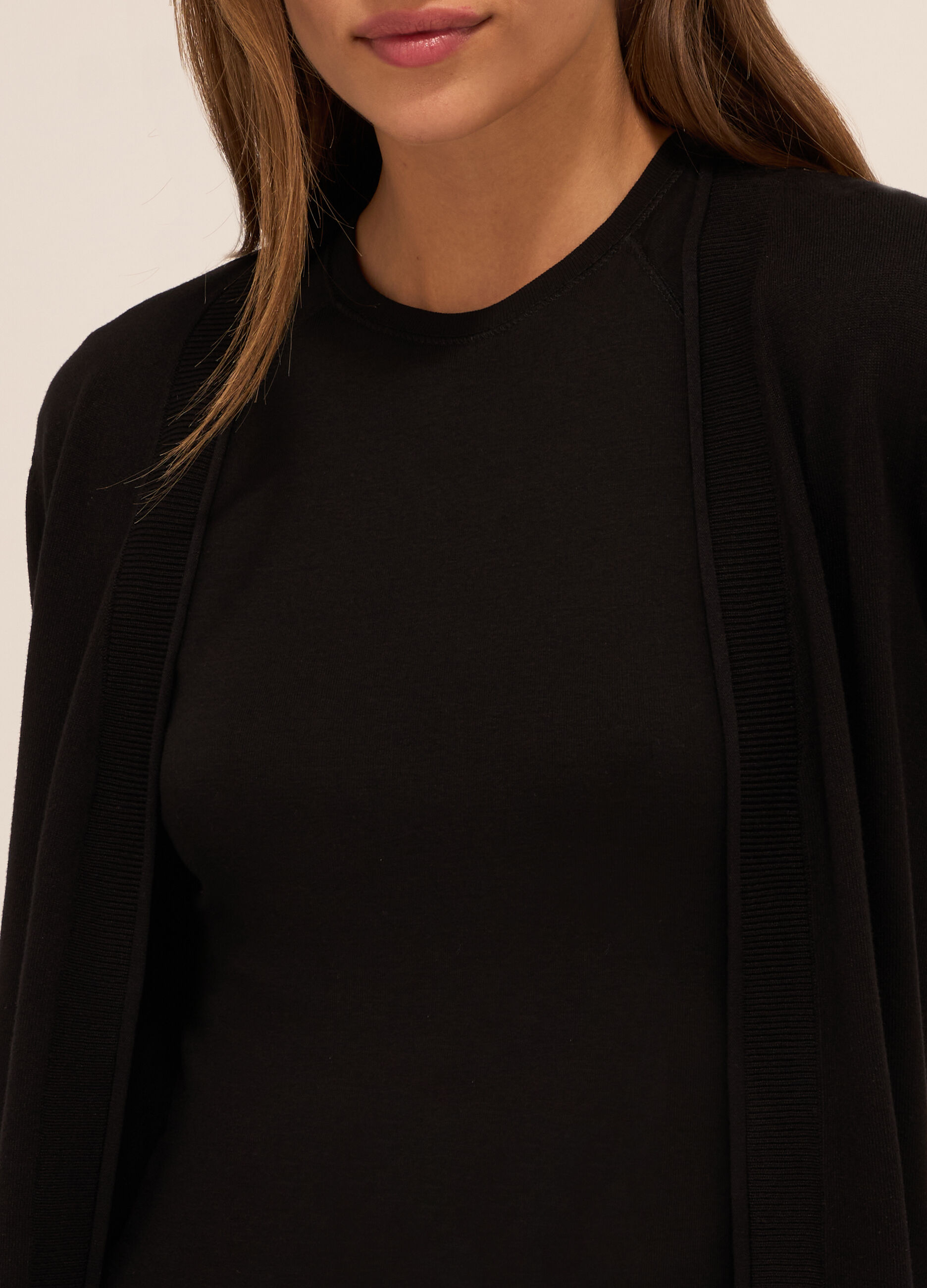 Cardigan misto viscosa donna_2