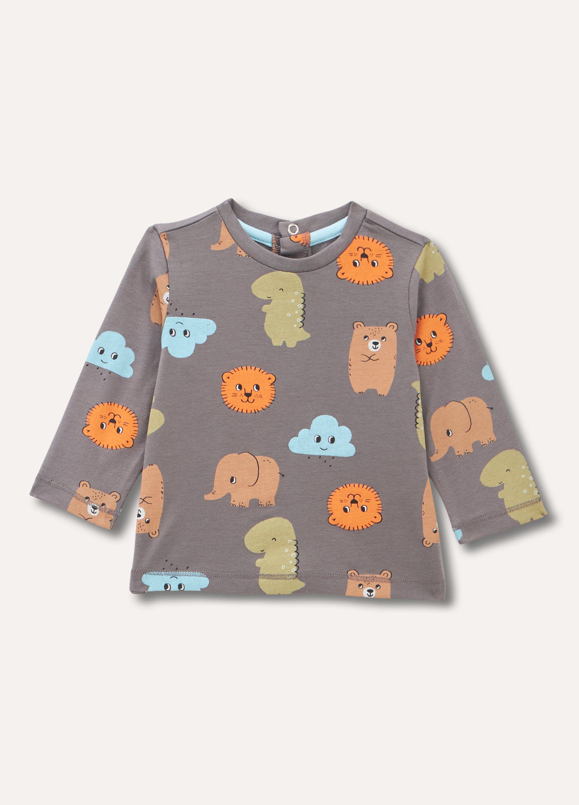 T-shirt in cotone stretch neonato_0