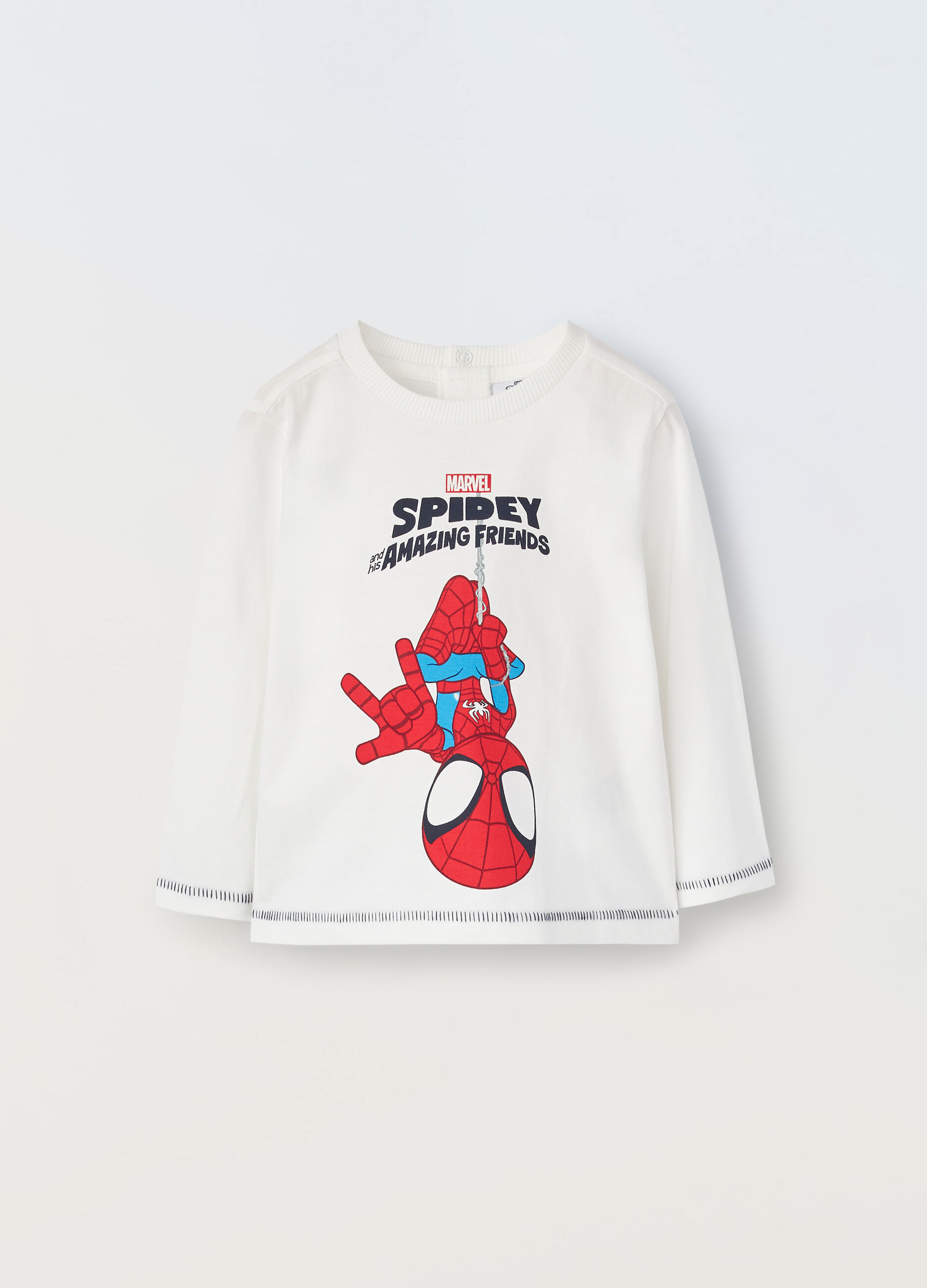 T-shirt in jersey di puro cotone neonato_0