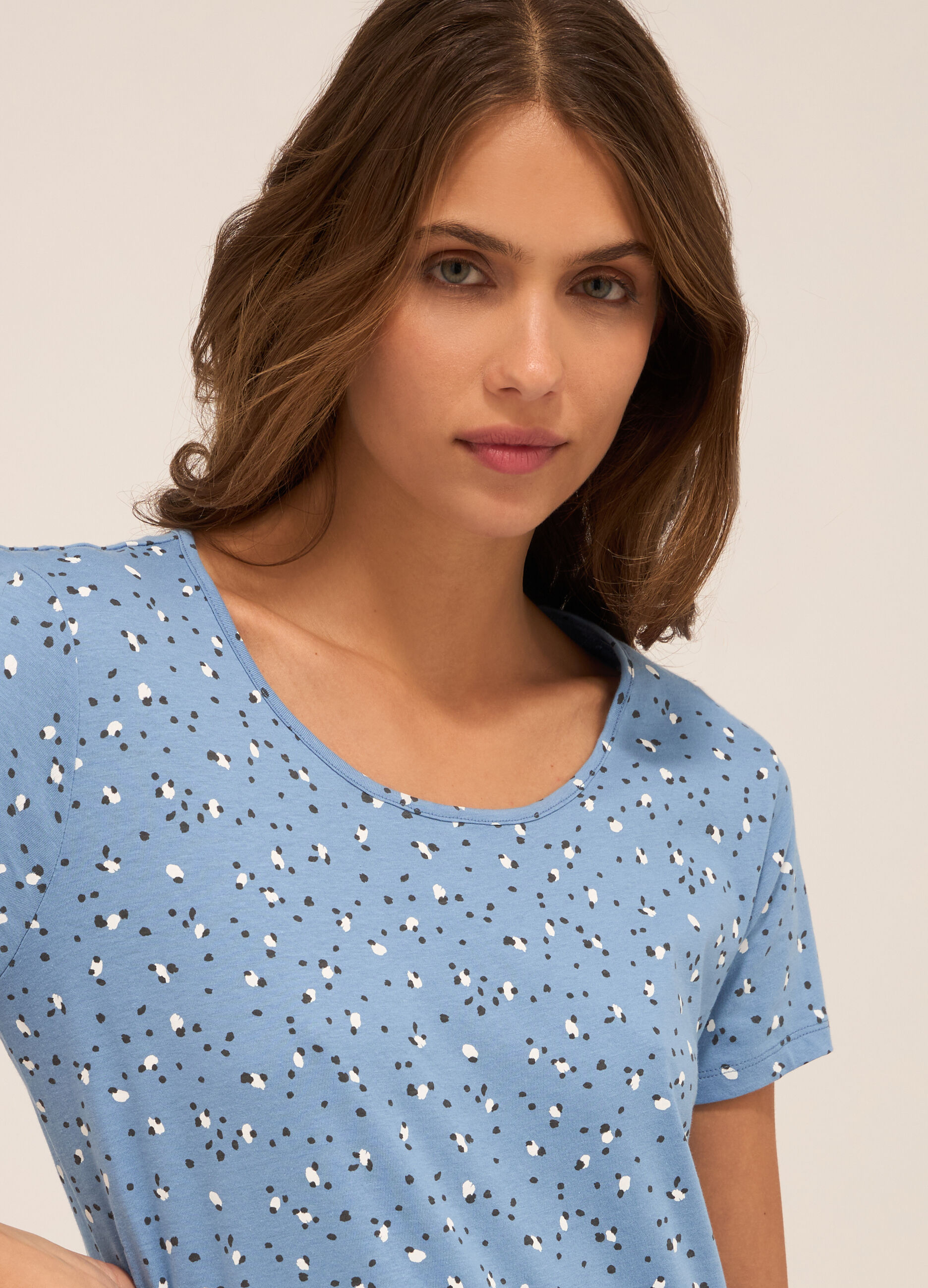 T-shirt in puro cotone donna_2