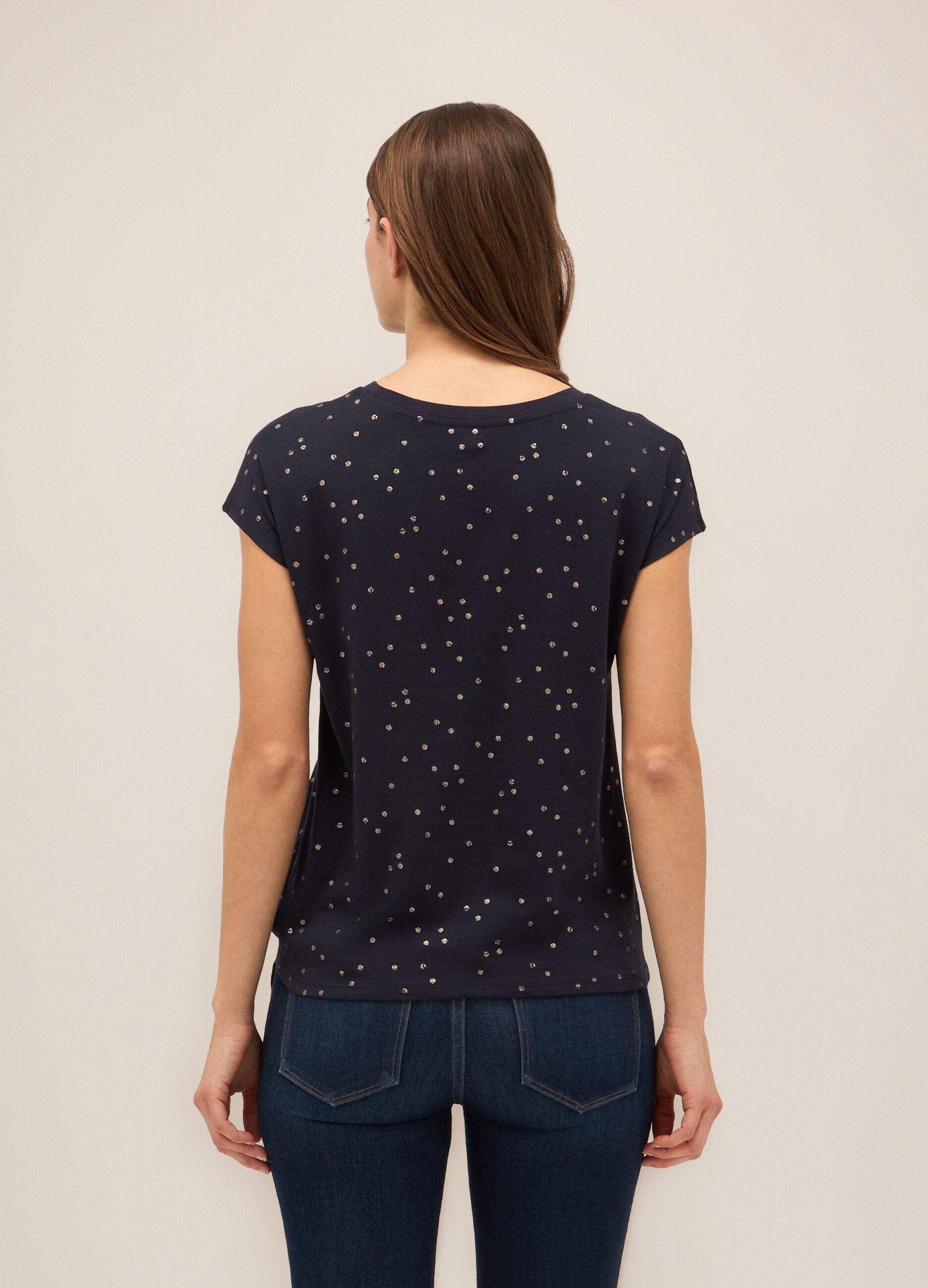 T-shirt in puro cotone donna_1