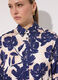 Camicia in viscosa satin con stampa floreale donna_3