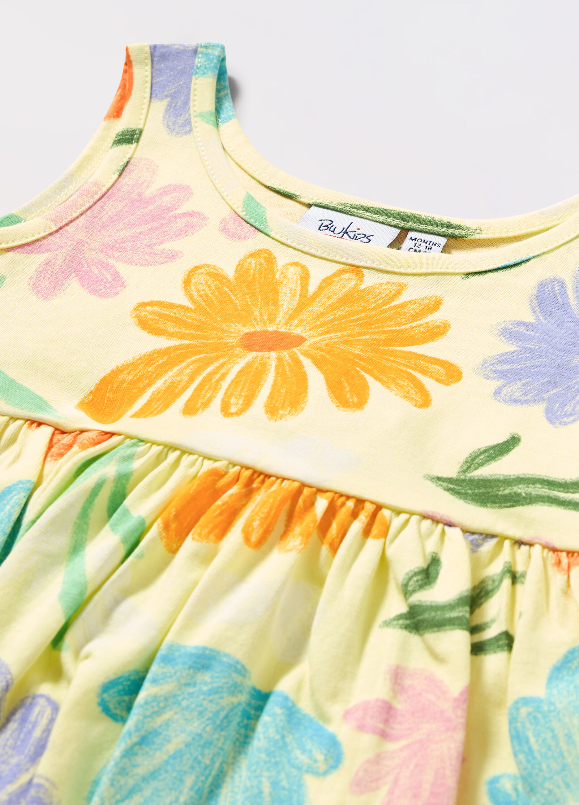 Vestito in jersey di puro cotone neonata