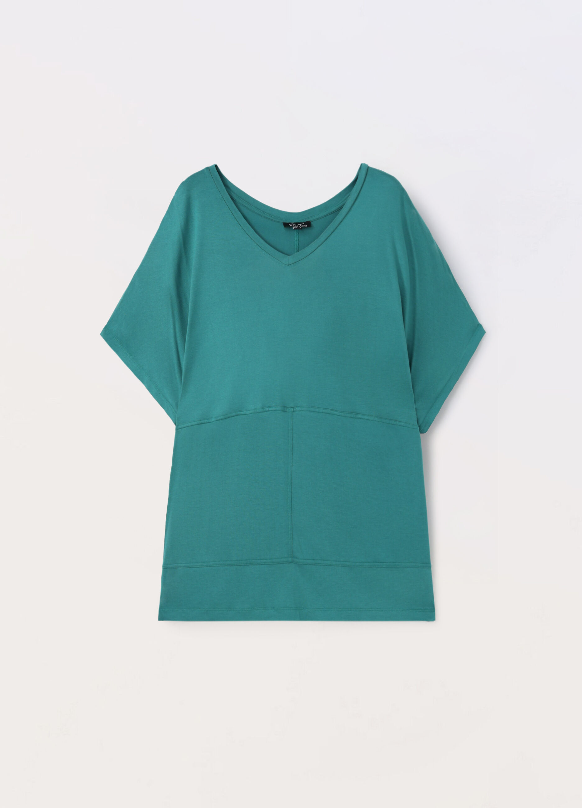 T-shirt in jersey di pura viscosa donna curvy_0