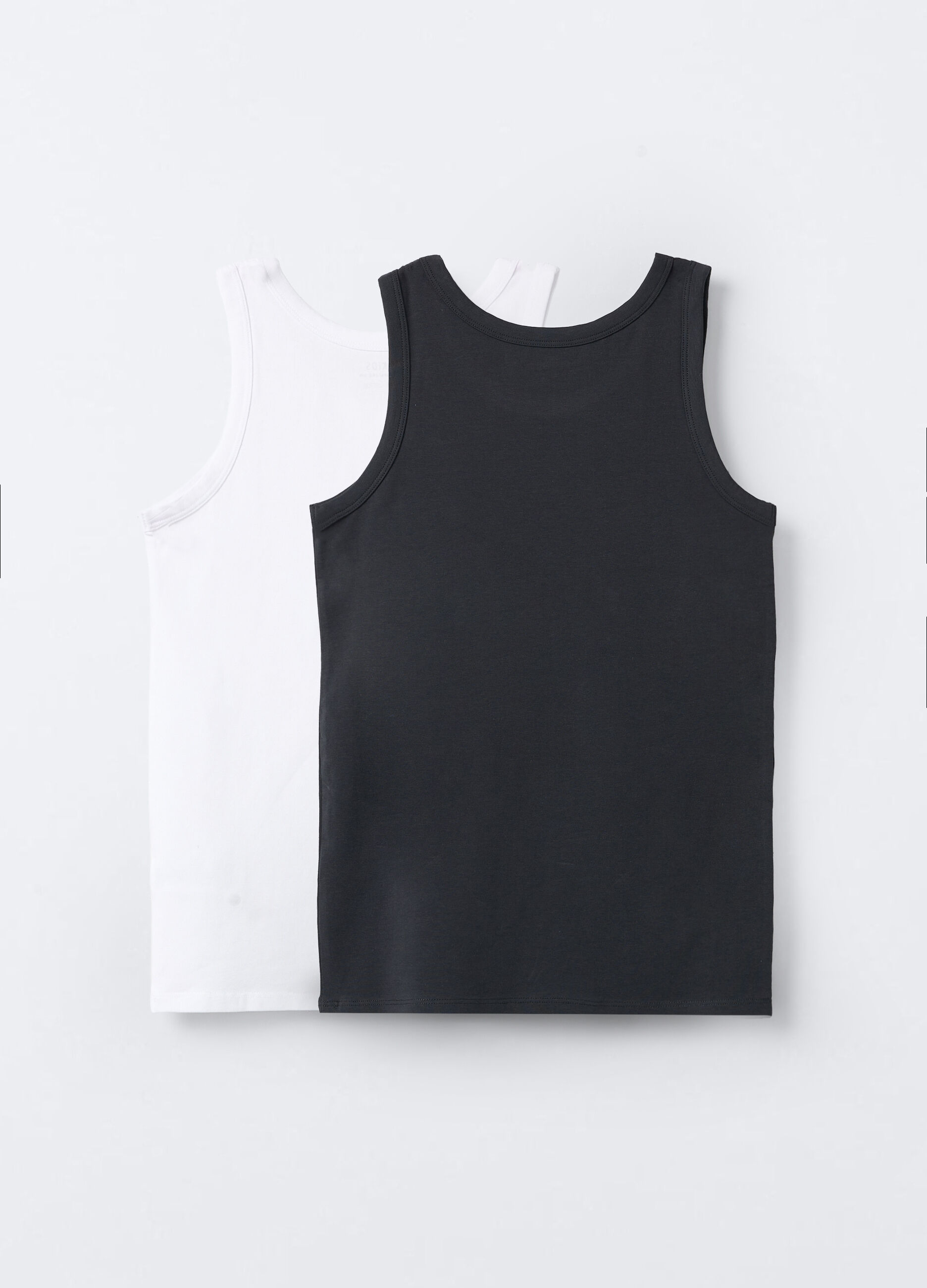 Pack 2 canotte in jersey di cotone stretch ragazzo_1