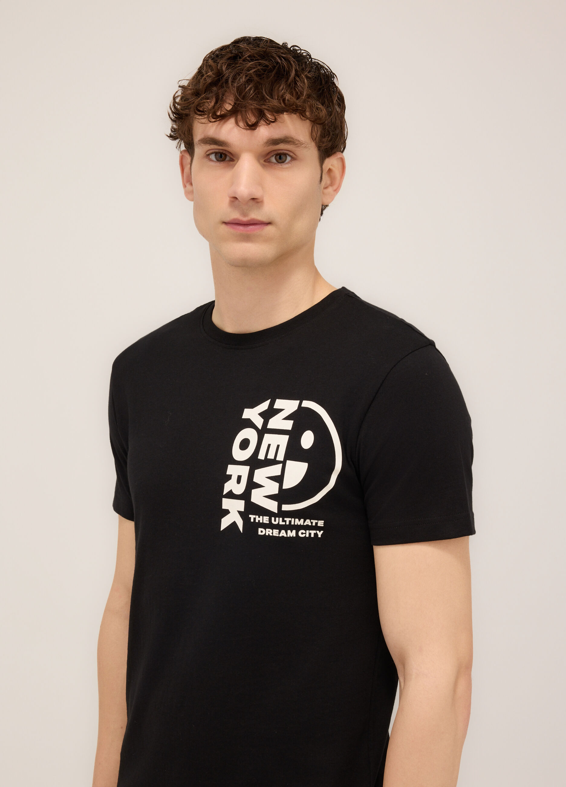 T-shirt girocollo stampa New York uomo_2