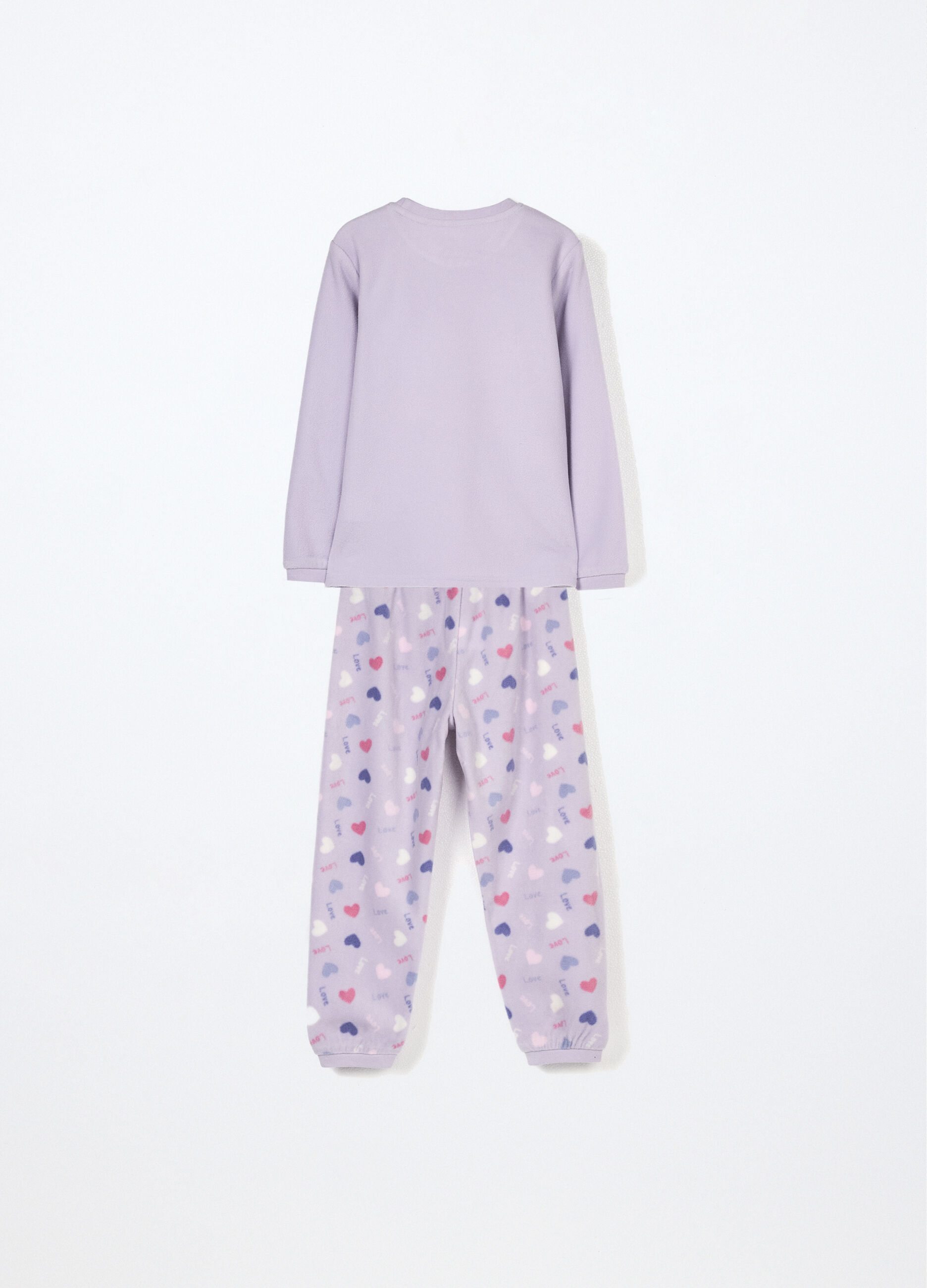 Set pigiama lungo in pile bambina_1