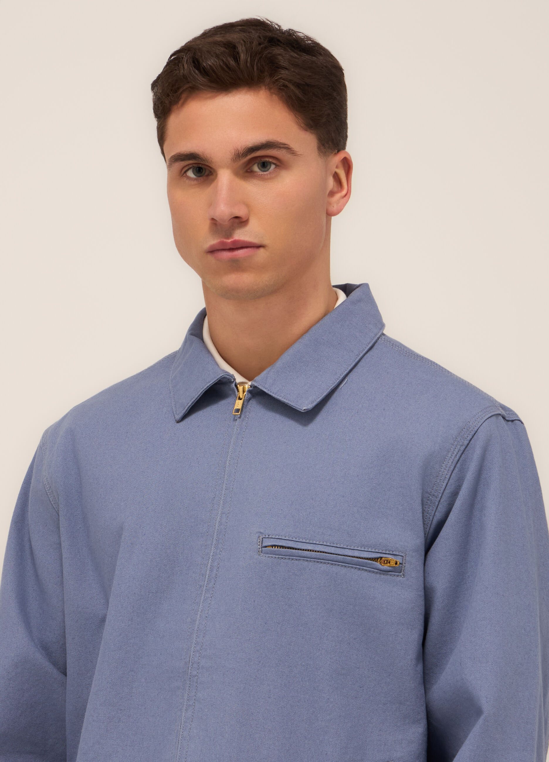 Giacca a camicia con zip uomo_2