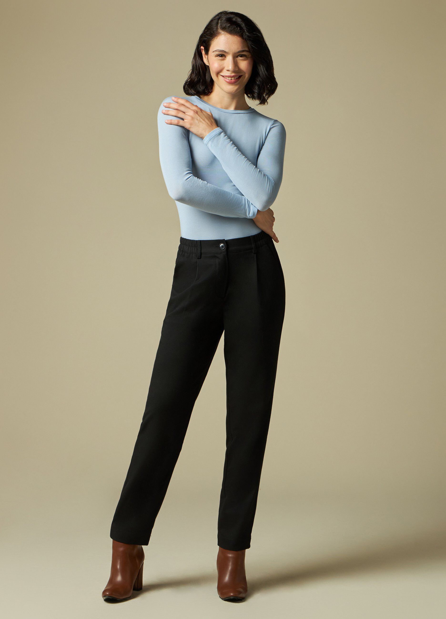 Pantaloni a vita alta donna online