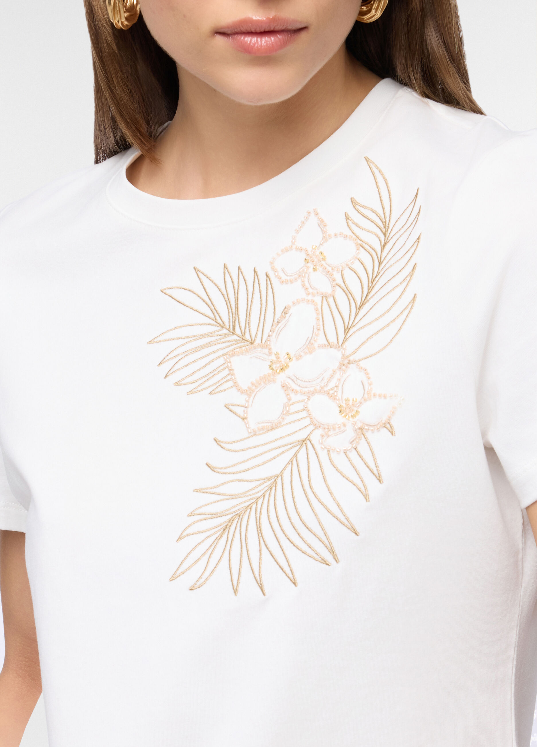 T-shirt girocollo stretch donna_2