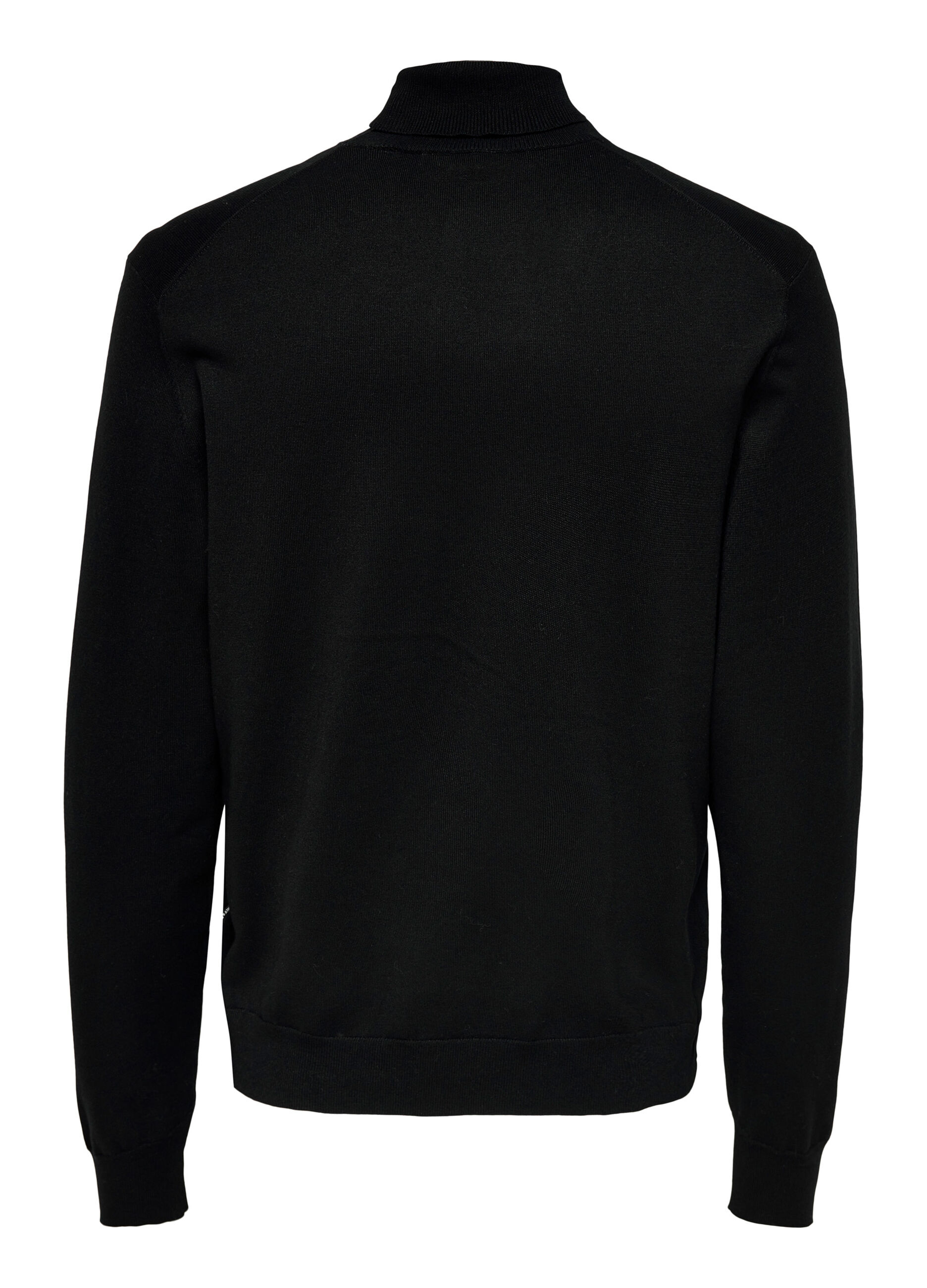 Maglione a collo alto in maglia rasata uomo_5