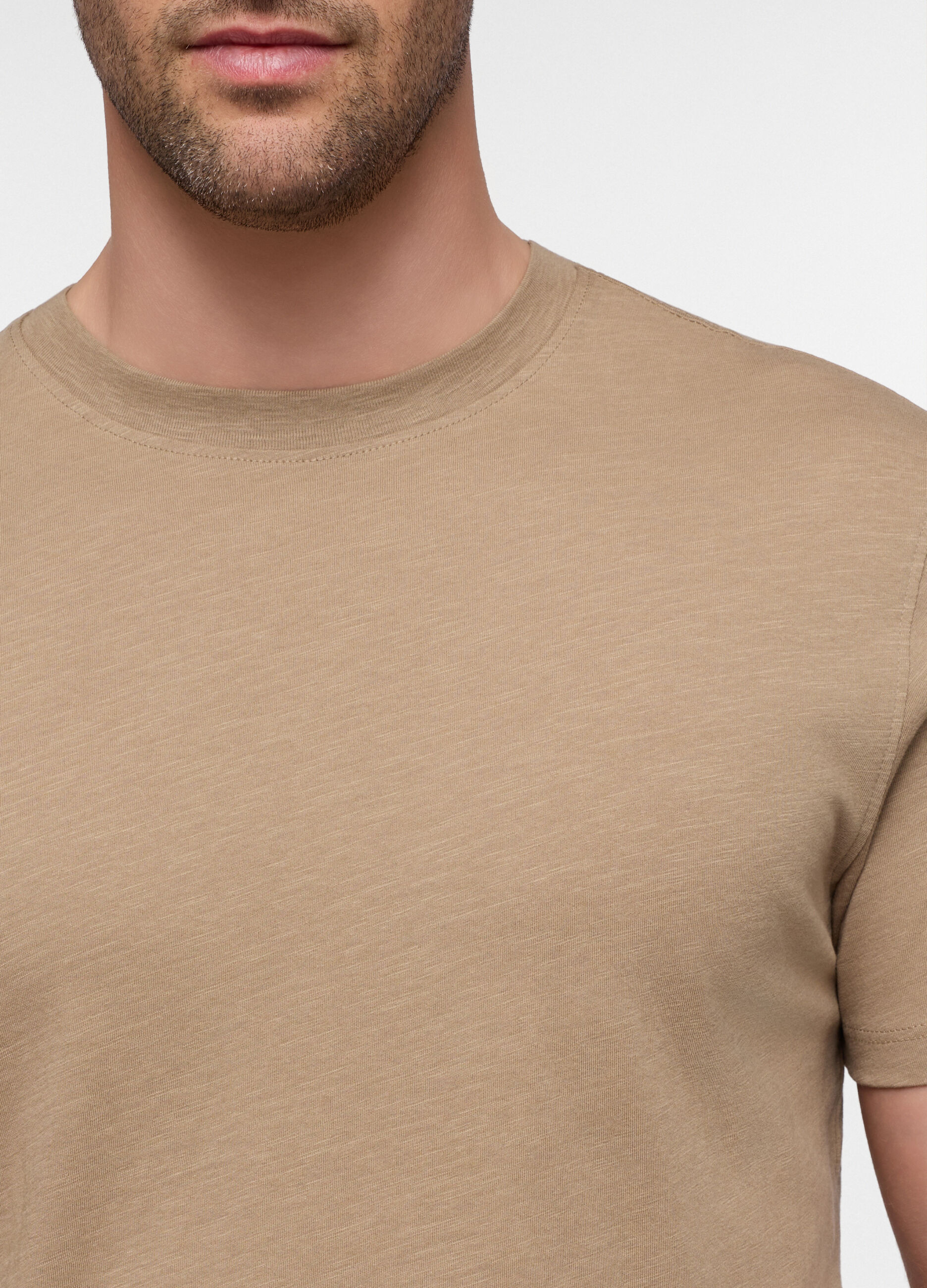 T-shirt in cotone fiammato uomo_2