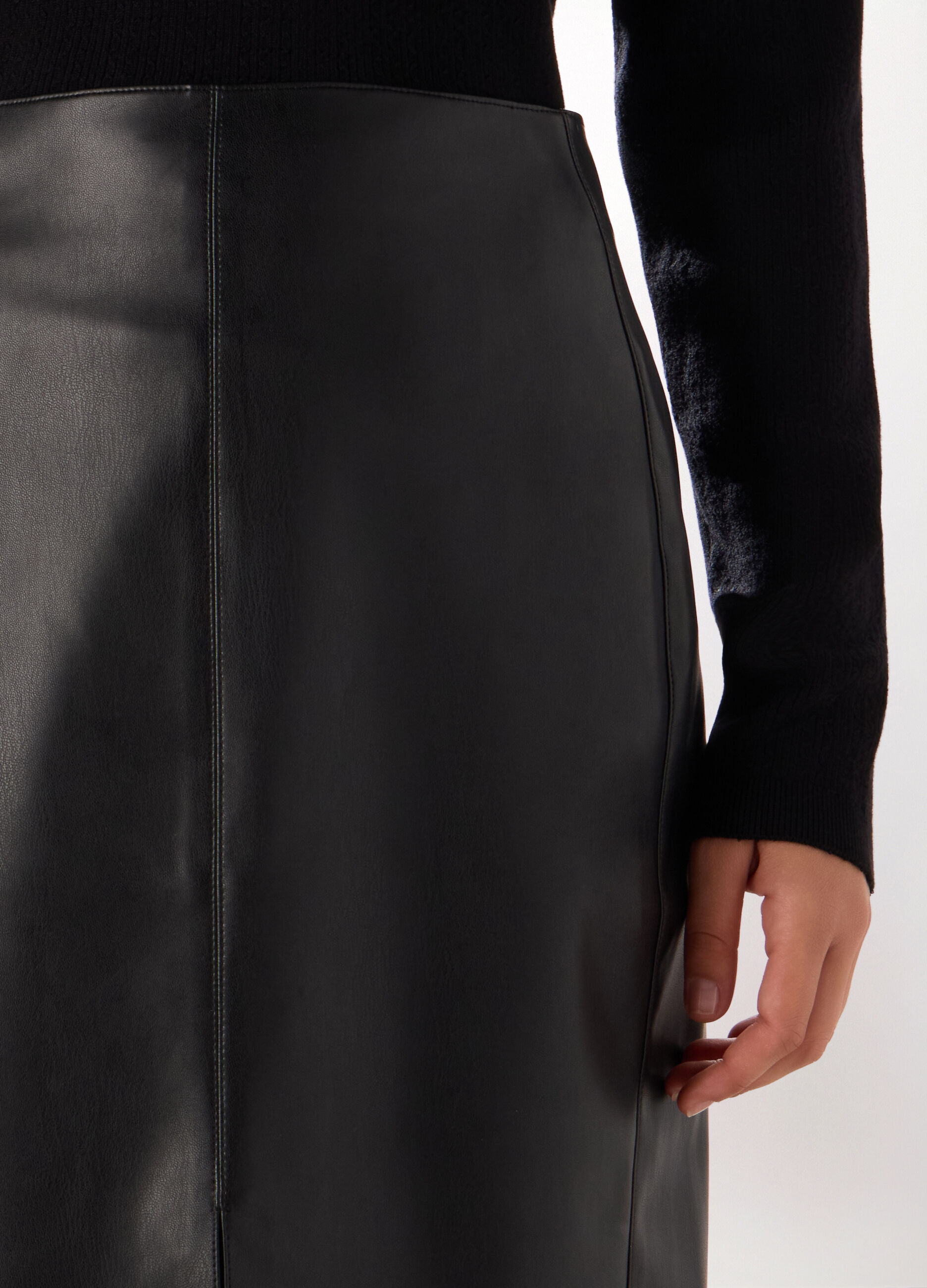 Gonna in eco pelle donna_2