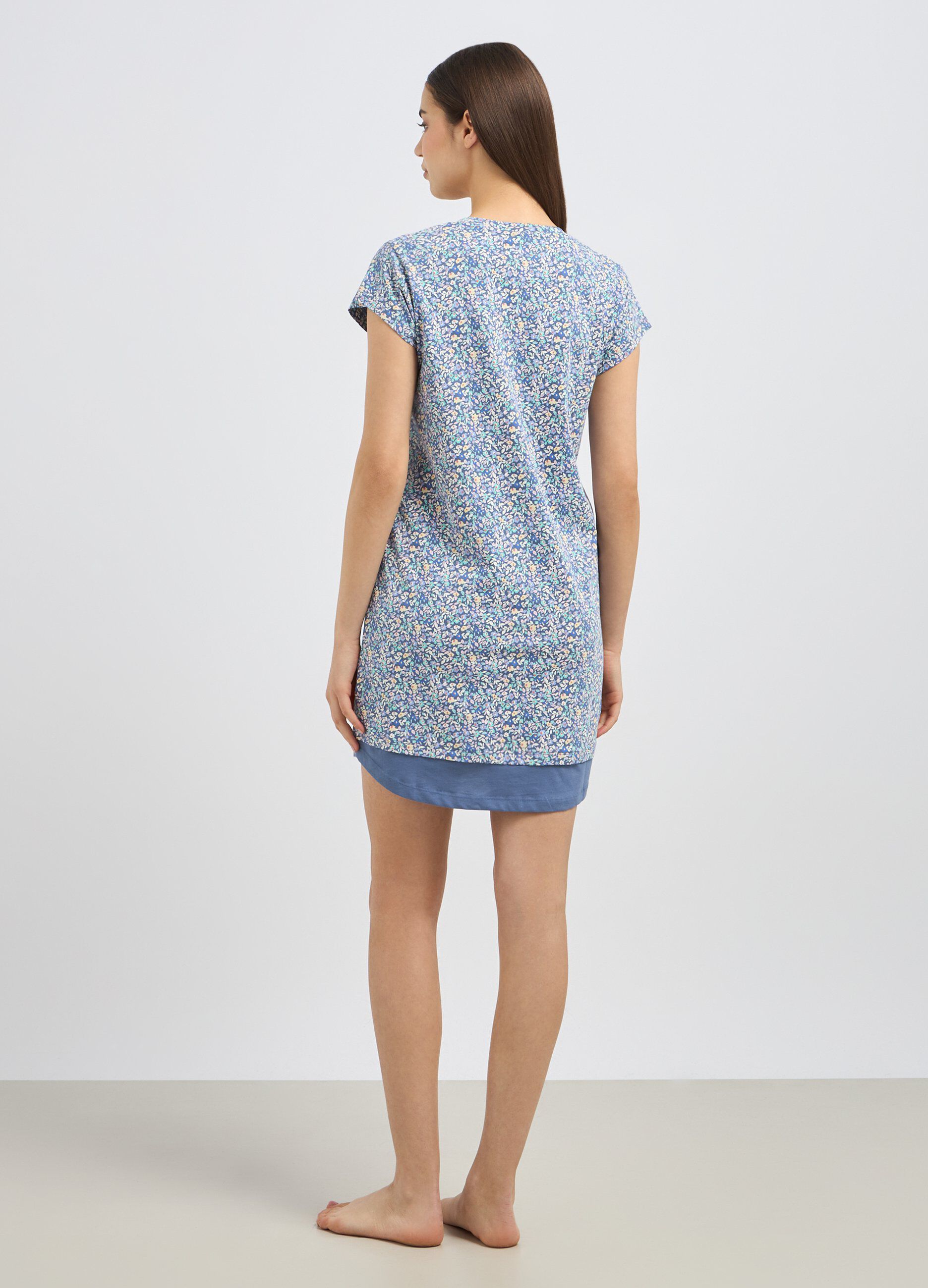 Camicia da notte in puro cotone donna_1