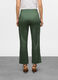 Pantaloni fit slim in satin di cotone stretch donna_1