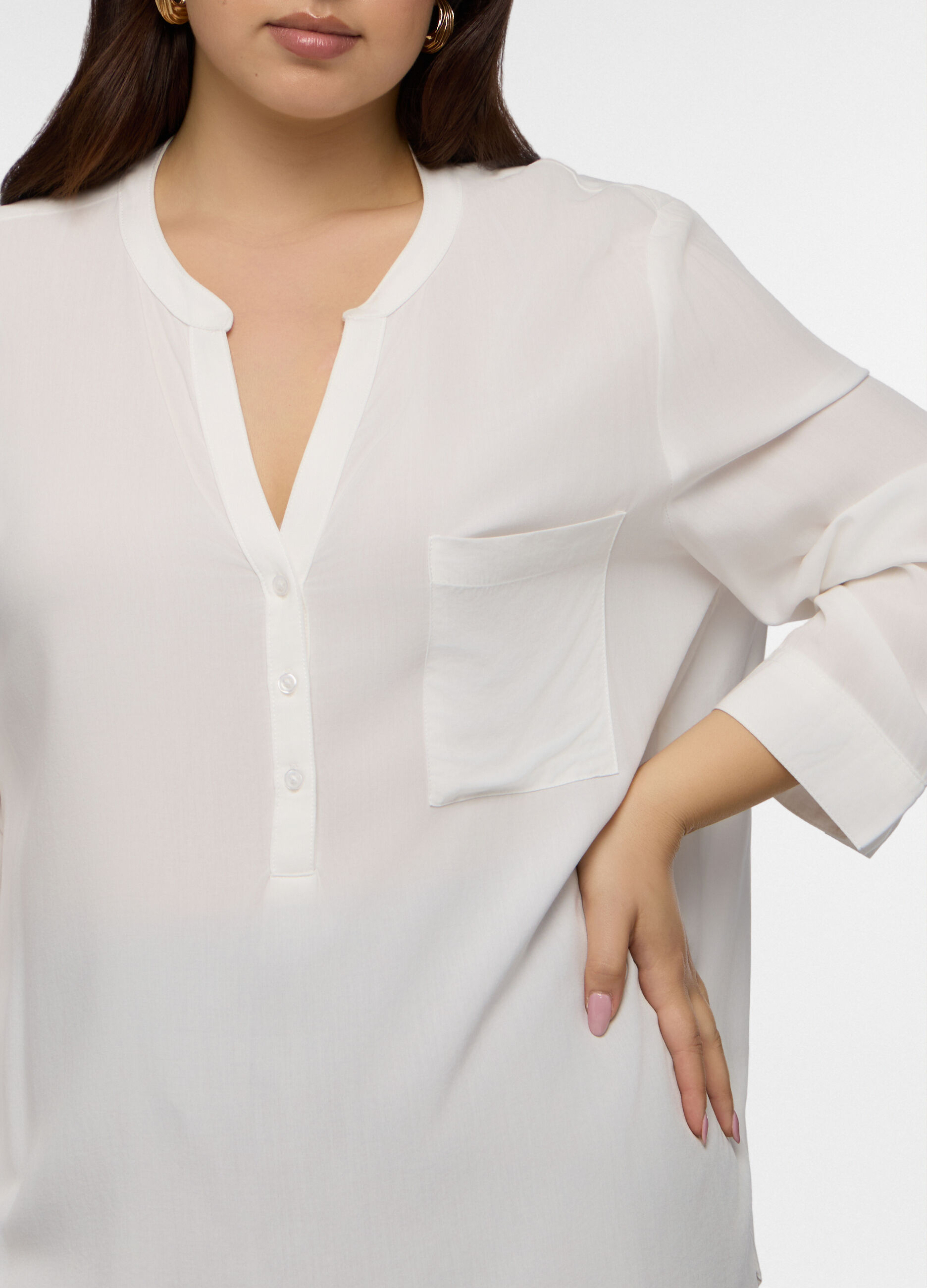 Blusa in pura viscosa donna curvy_2
