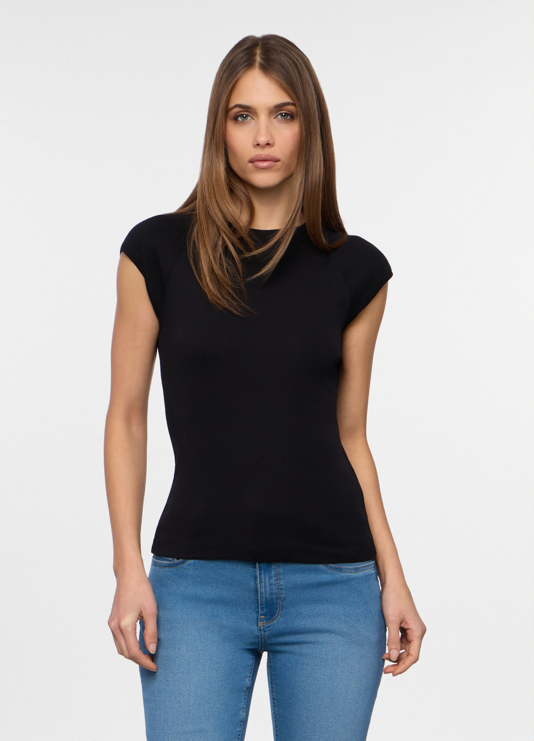T-shirt girocollo donna_0