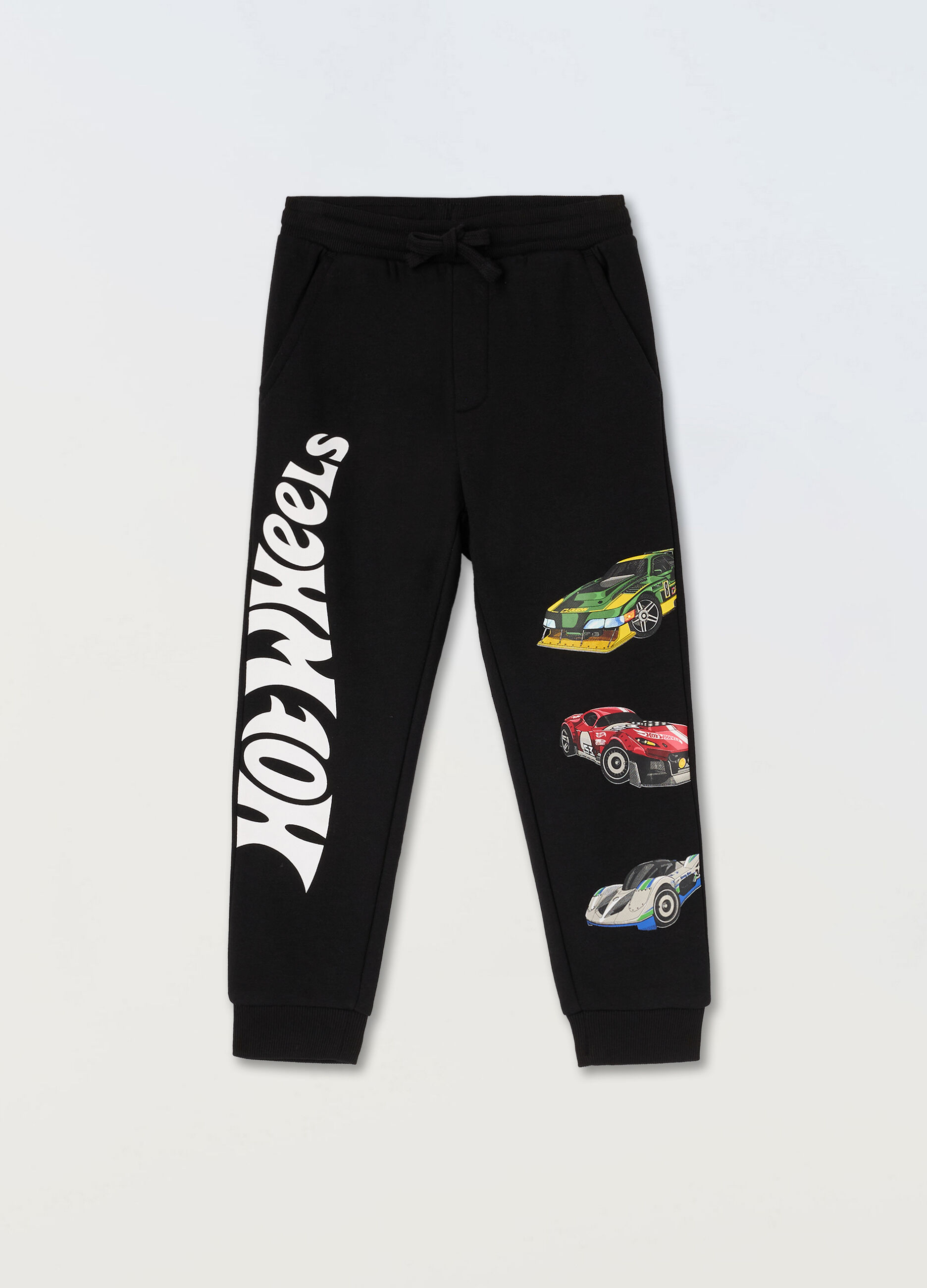 Jogger Hot Wheels in felpa di misto cotone bambino_0