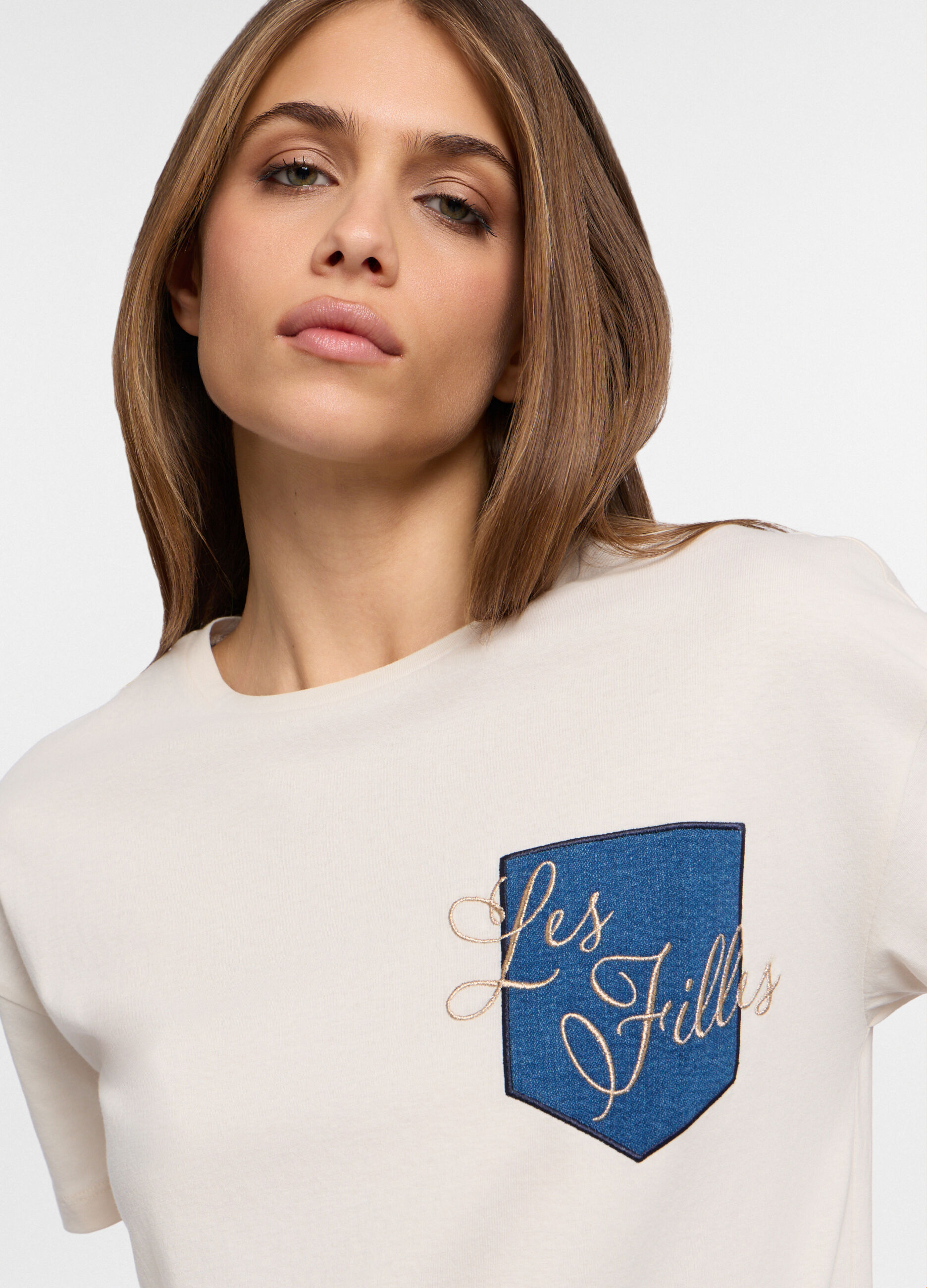 T-shirt girocollo donna_2