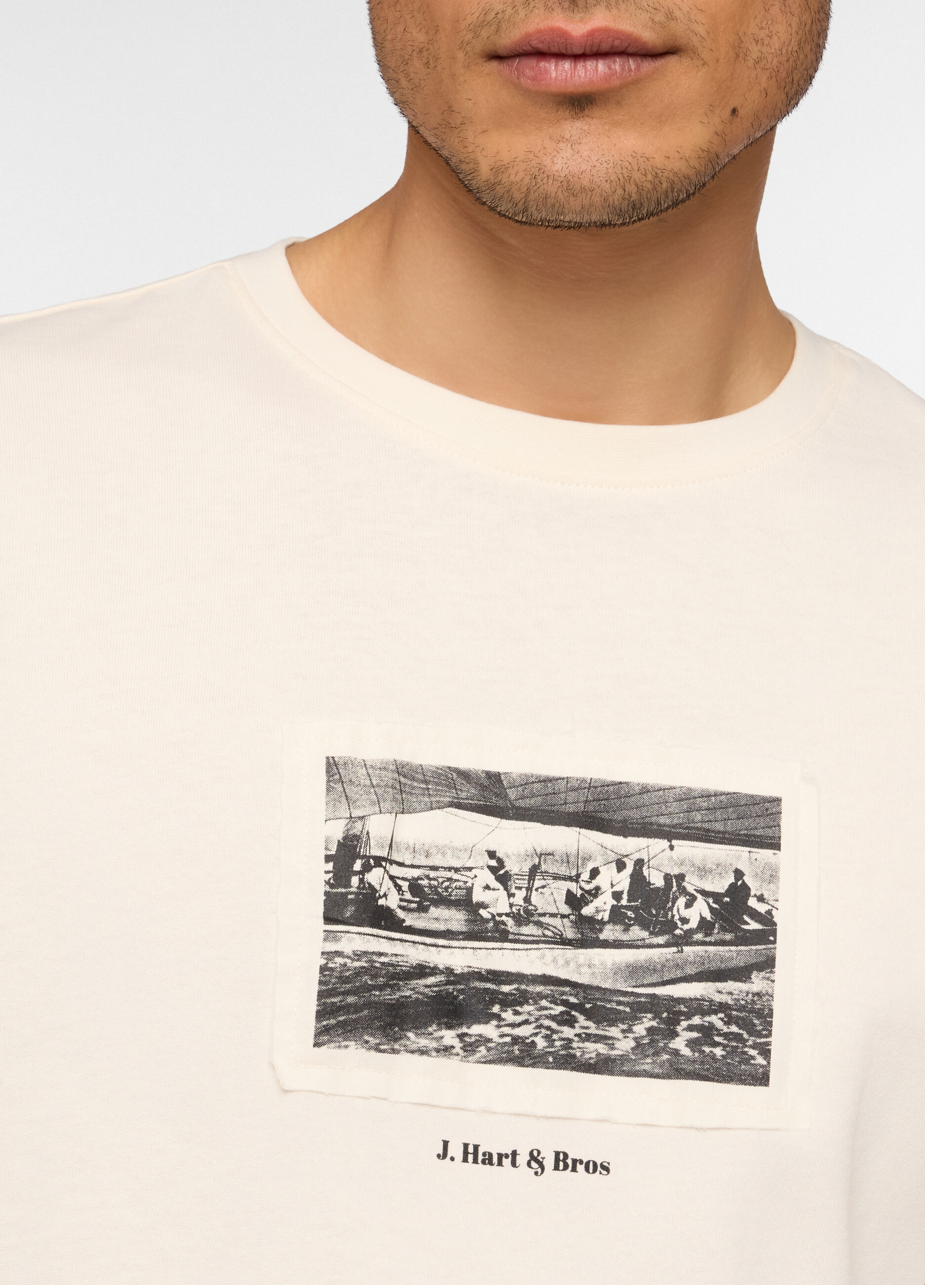 T-shirt loose fit con stampa uomo_2