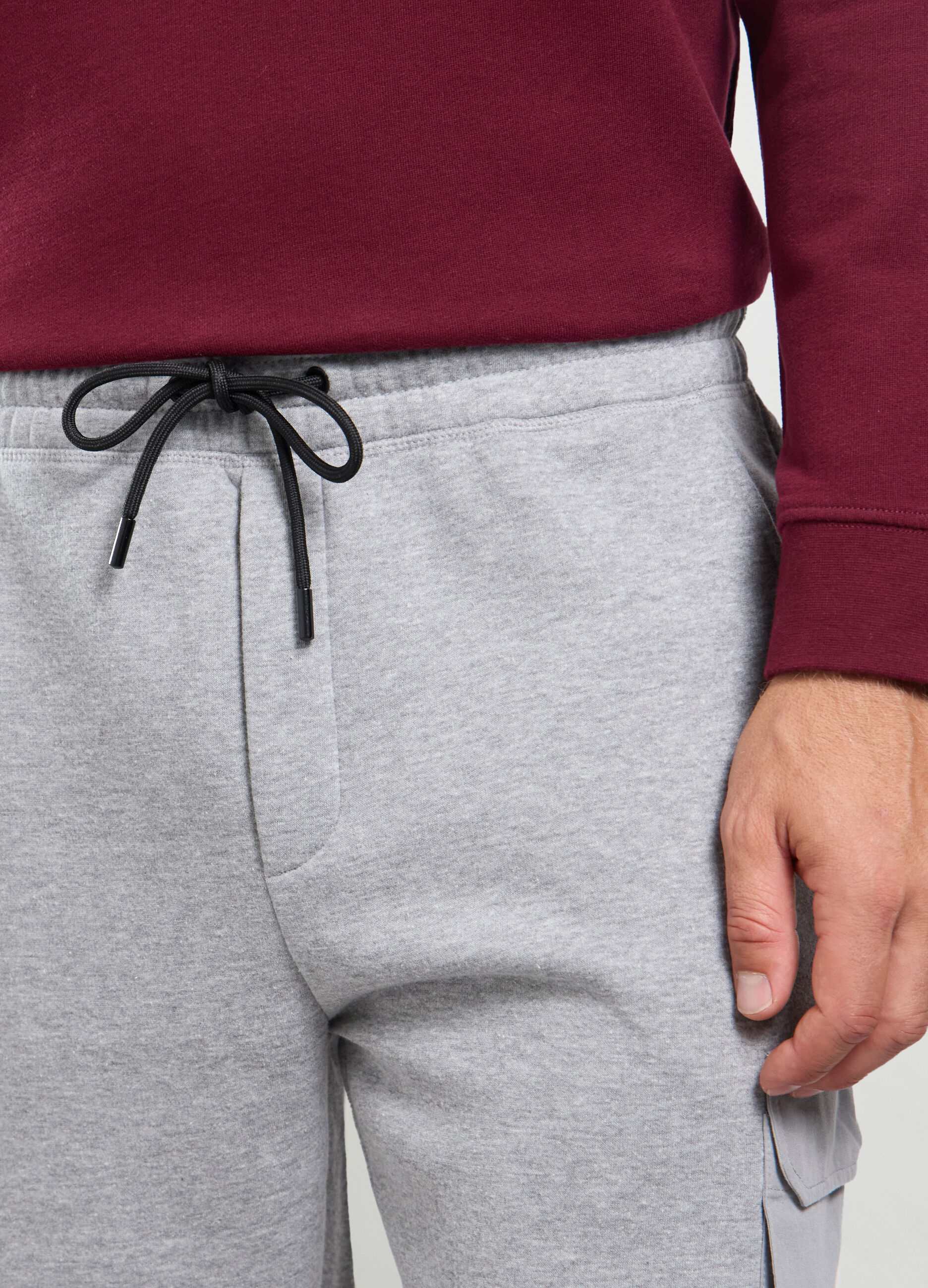 Jogger regular fit in misto cotone uomo_2