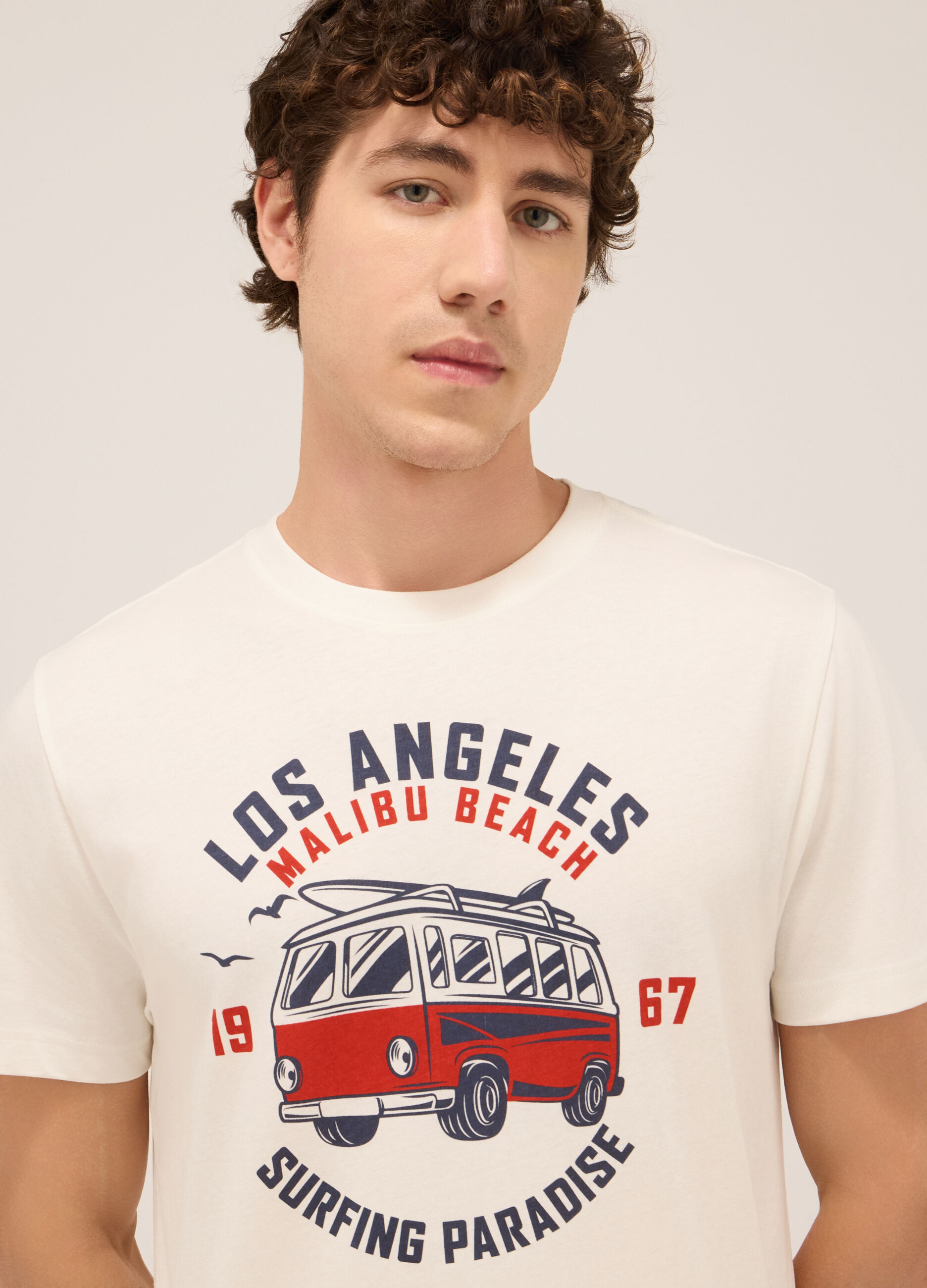 T-shirt in jersey di cotone con stampa uomo_2