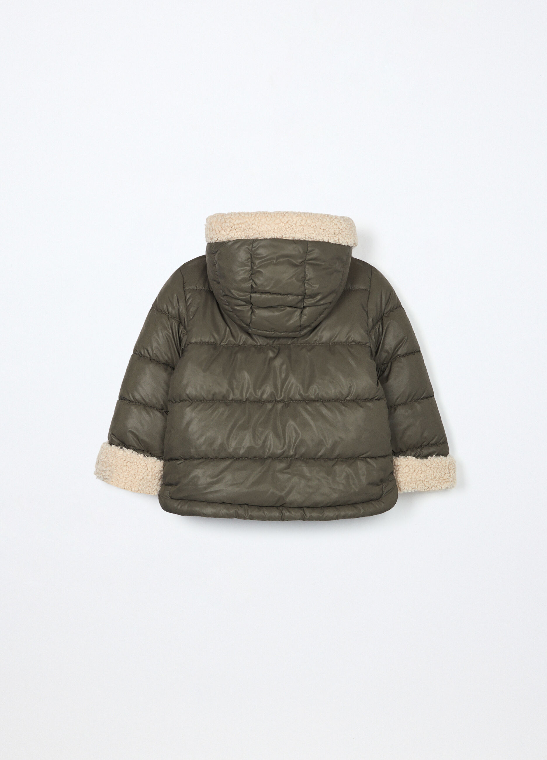 Giubbino imbottito con cappuccio bambina_1