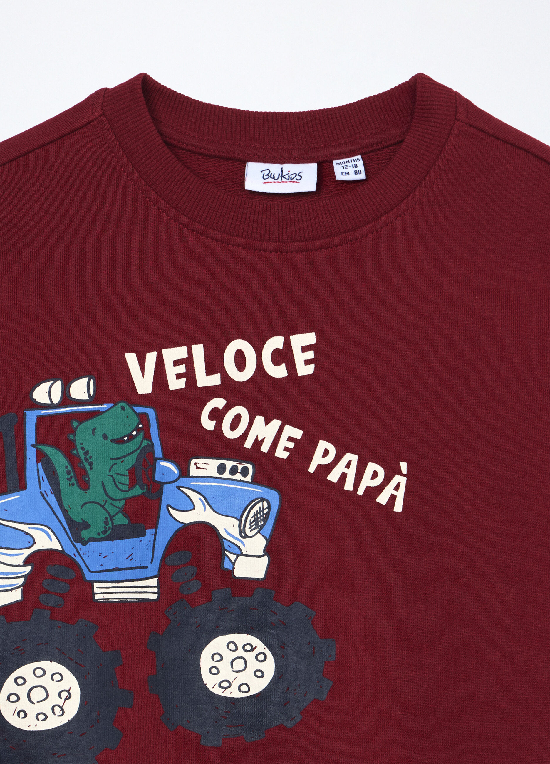 Felpa in french terry di puro cotone neonato_2