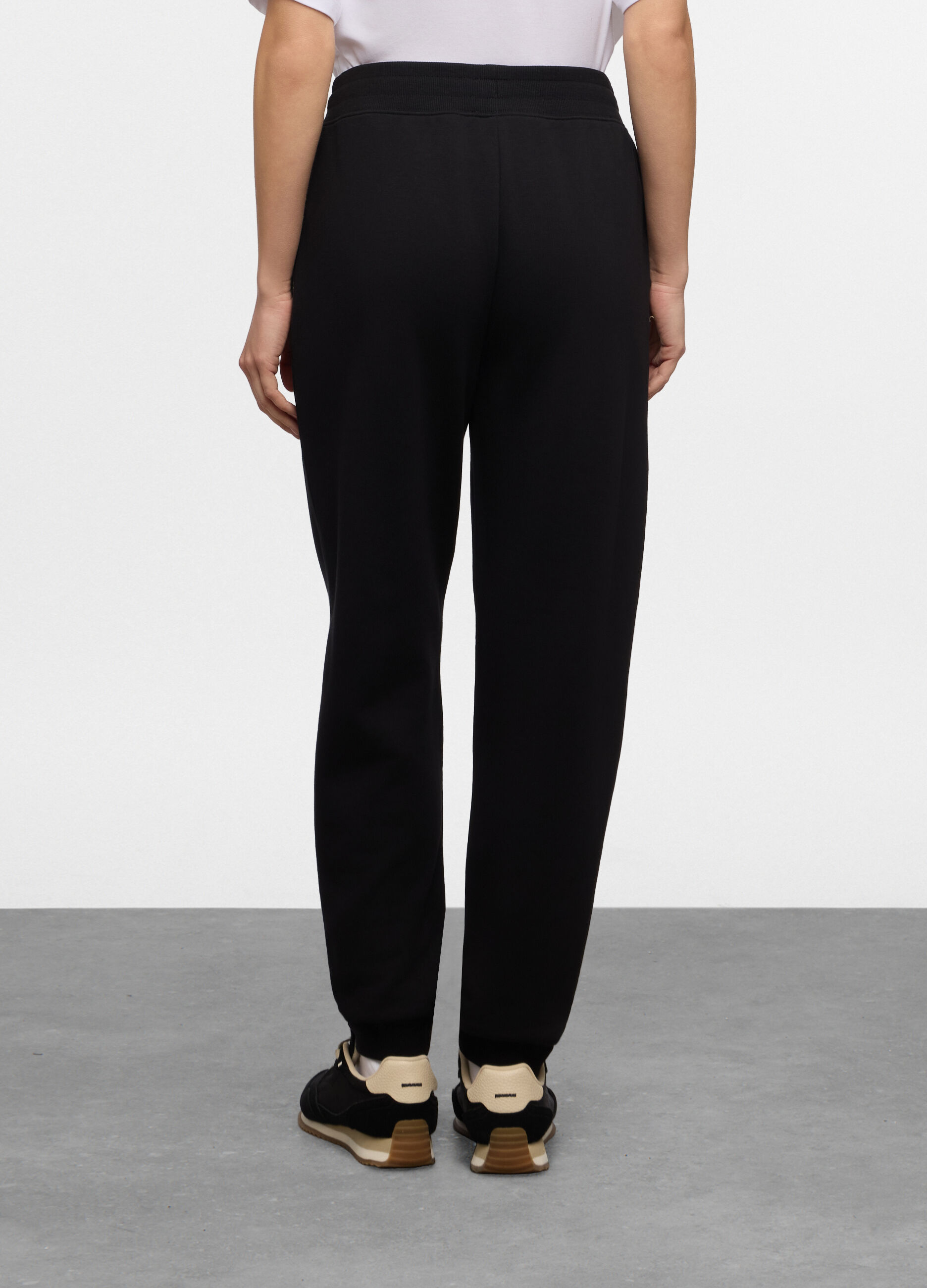 Jogger regular fit in french terry misto cotone donna_1