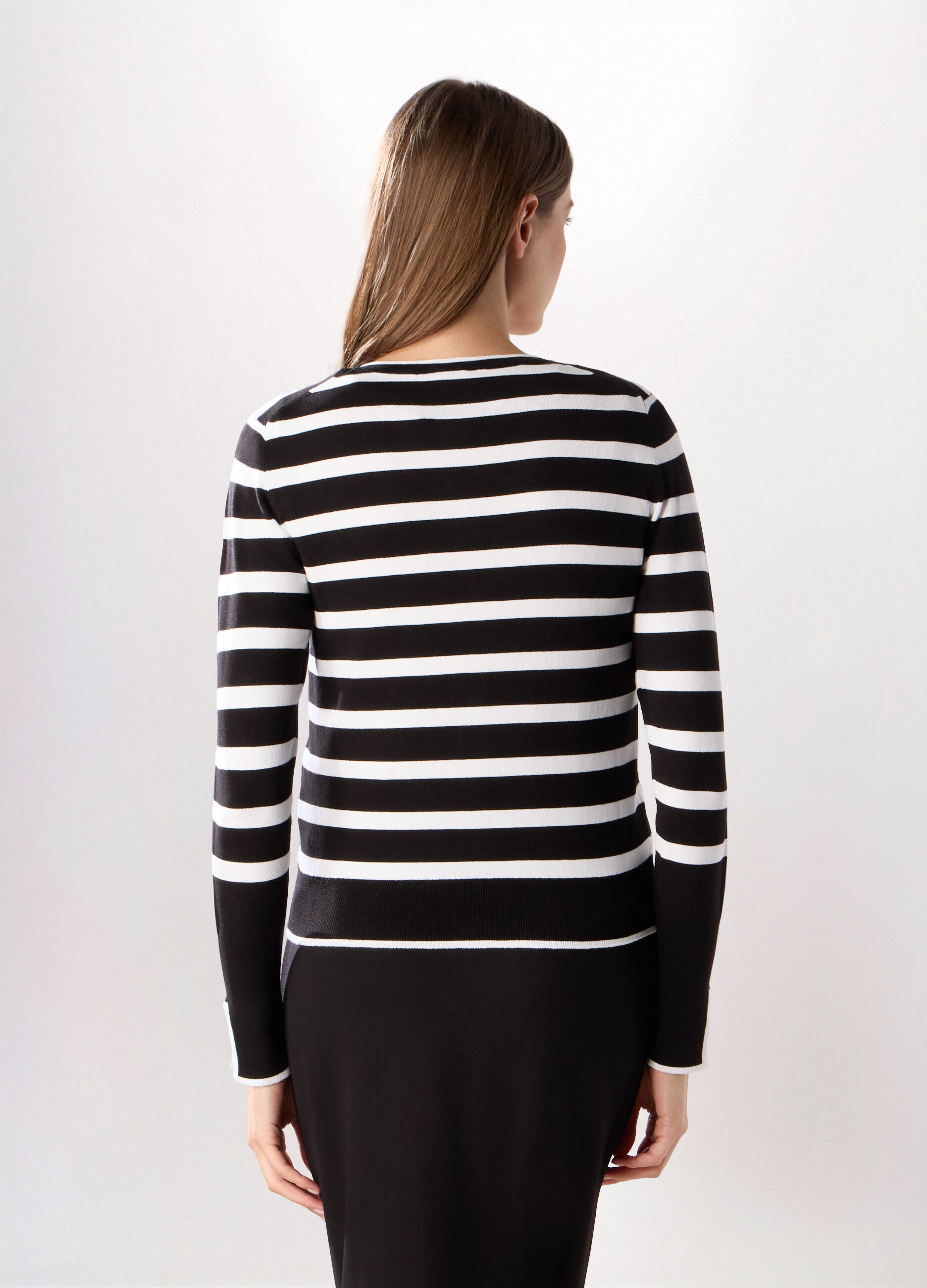 Cardigan tricot misto viscosa donna_1