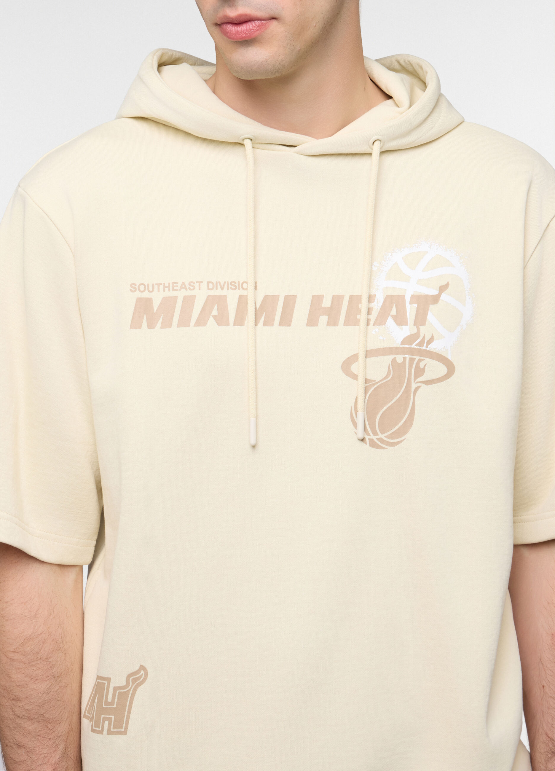 Felpa con cappuccio a maniche corte Miami Heats uomo_2