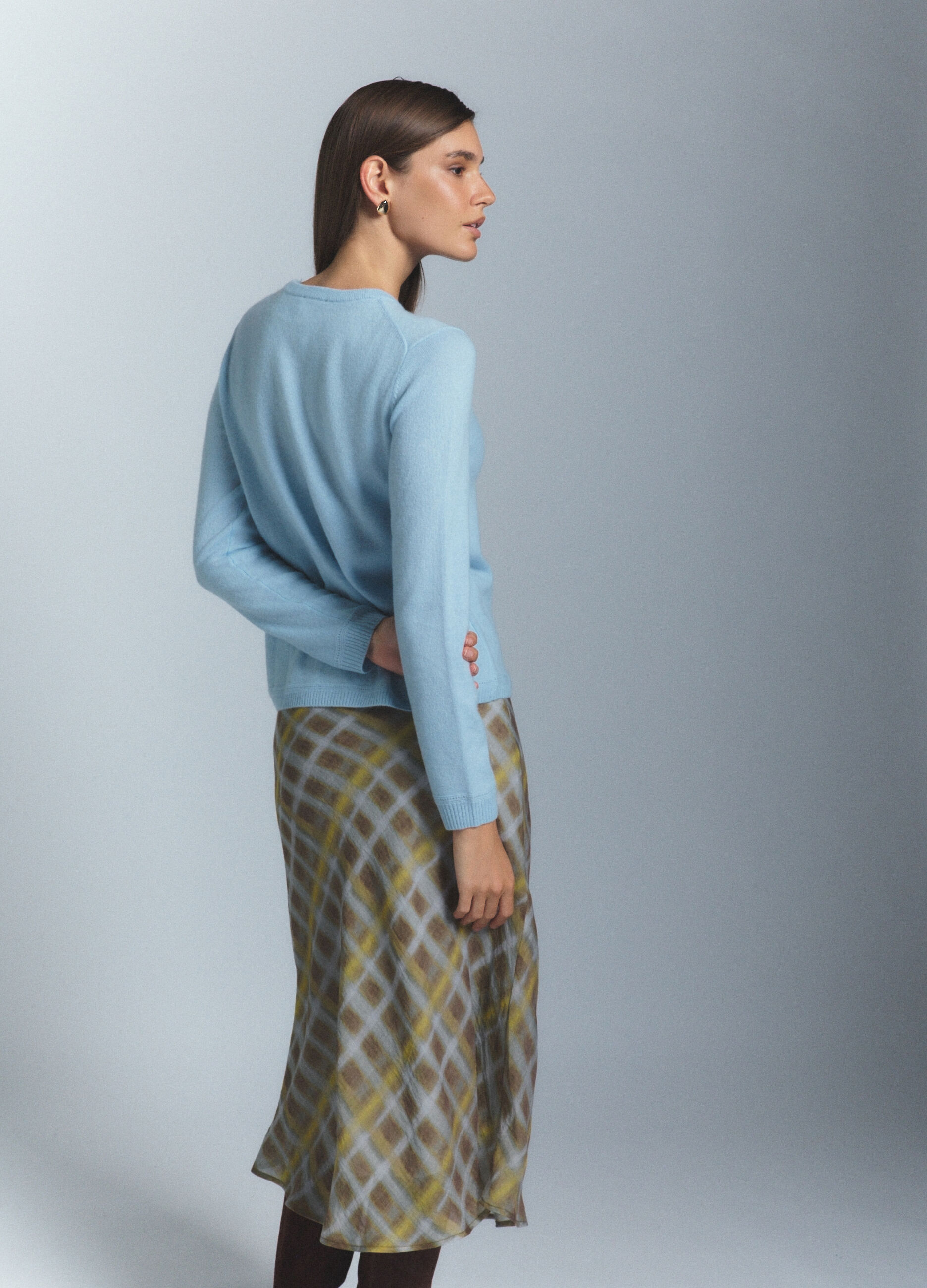 Cardigan girocollo in puro cashmere donna_2