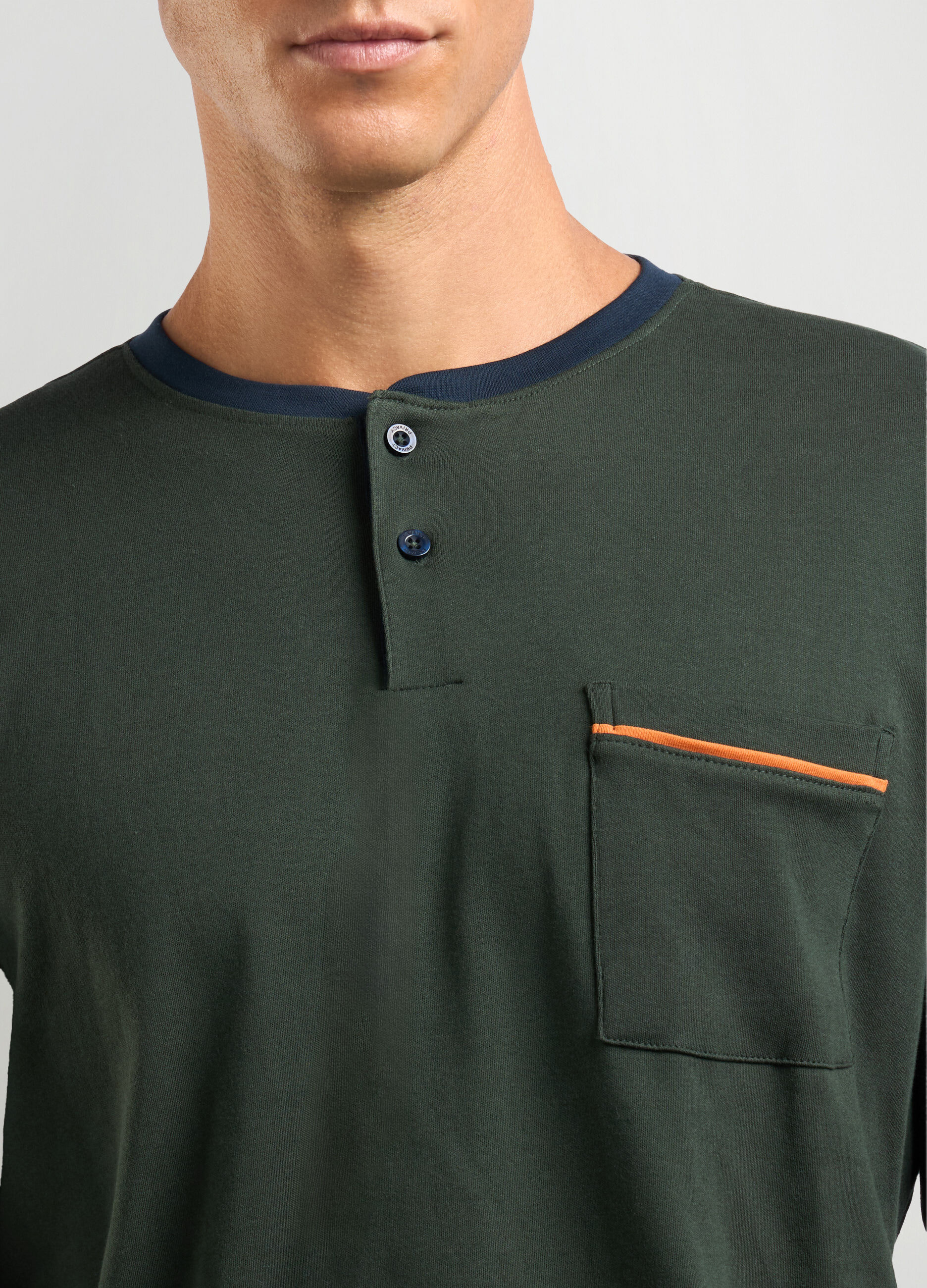 Set pigiama lungo in interlock misto cotone uomo_2