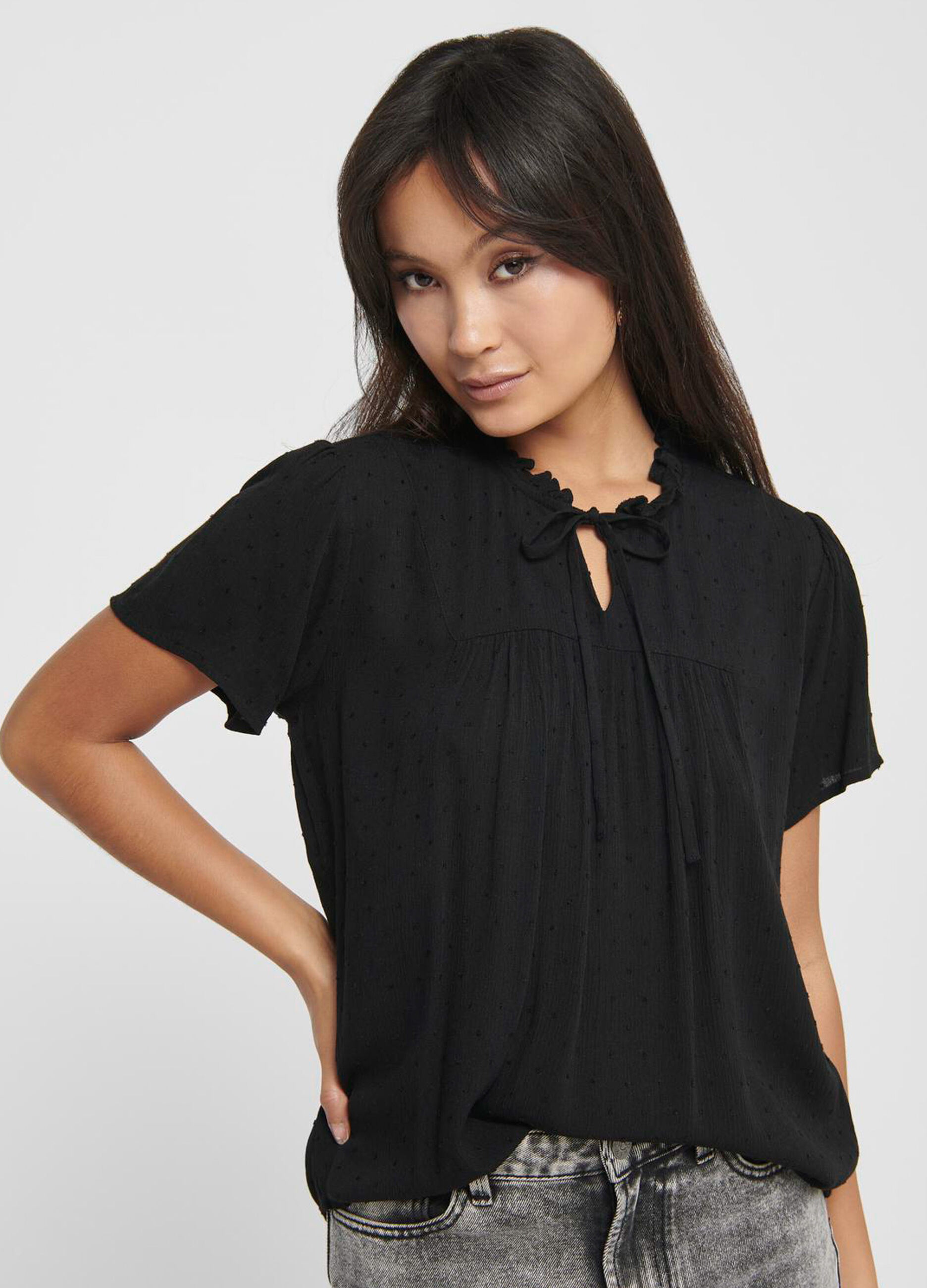 T-shirt in puro cotone donna_3
