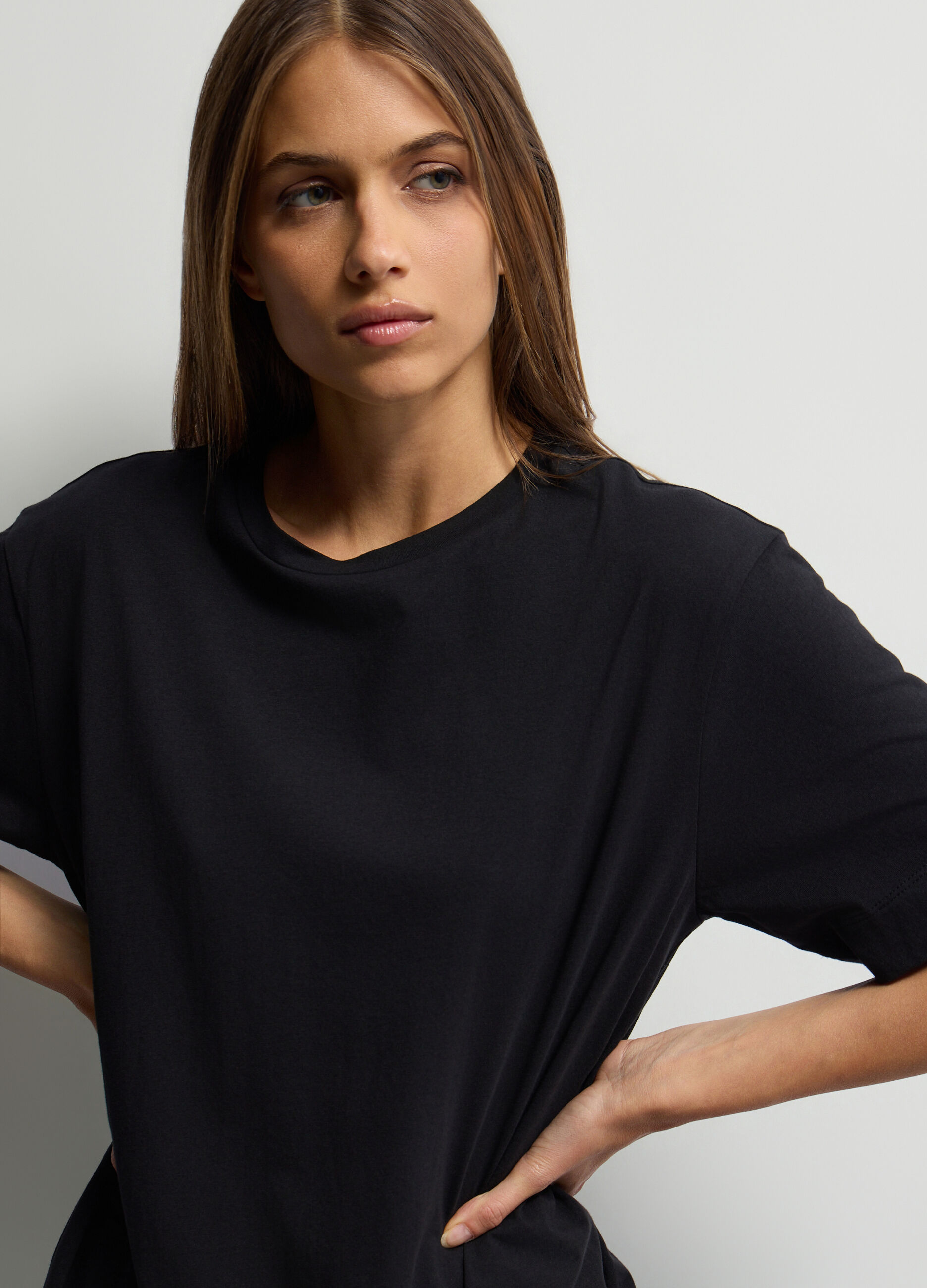 T-shirt girocollo Fit Over donna_2