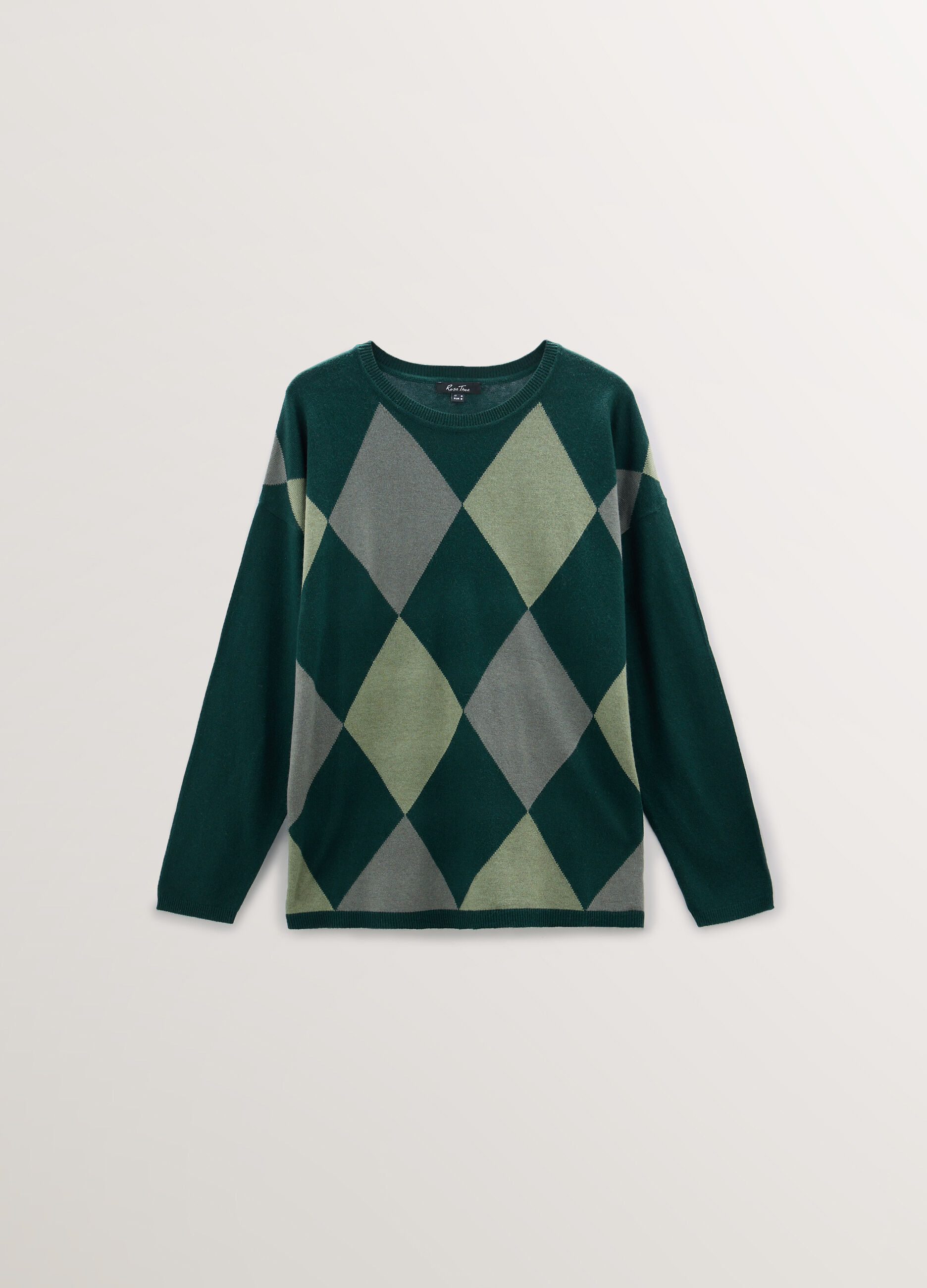 Maglia girocollo jaquard donna_0