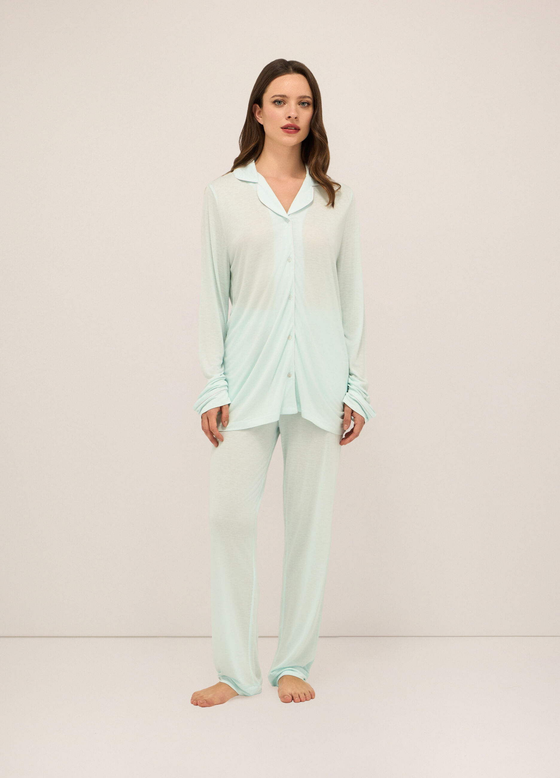 Pantaloni in pura viscosa donna_0